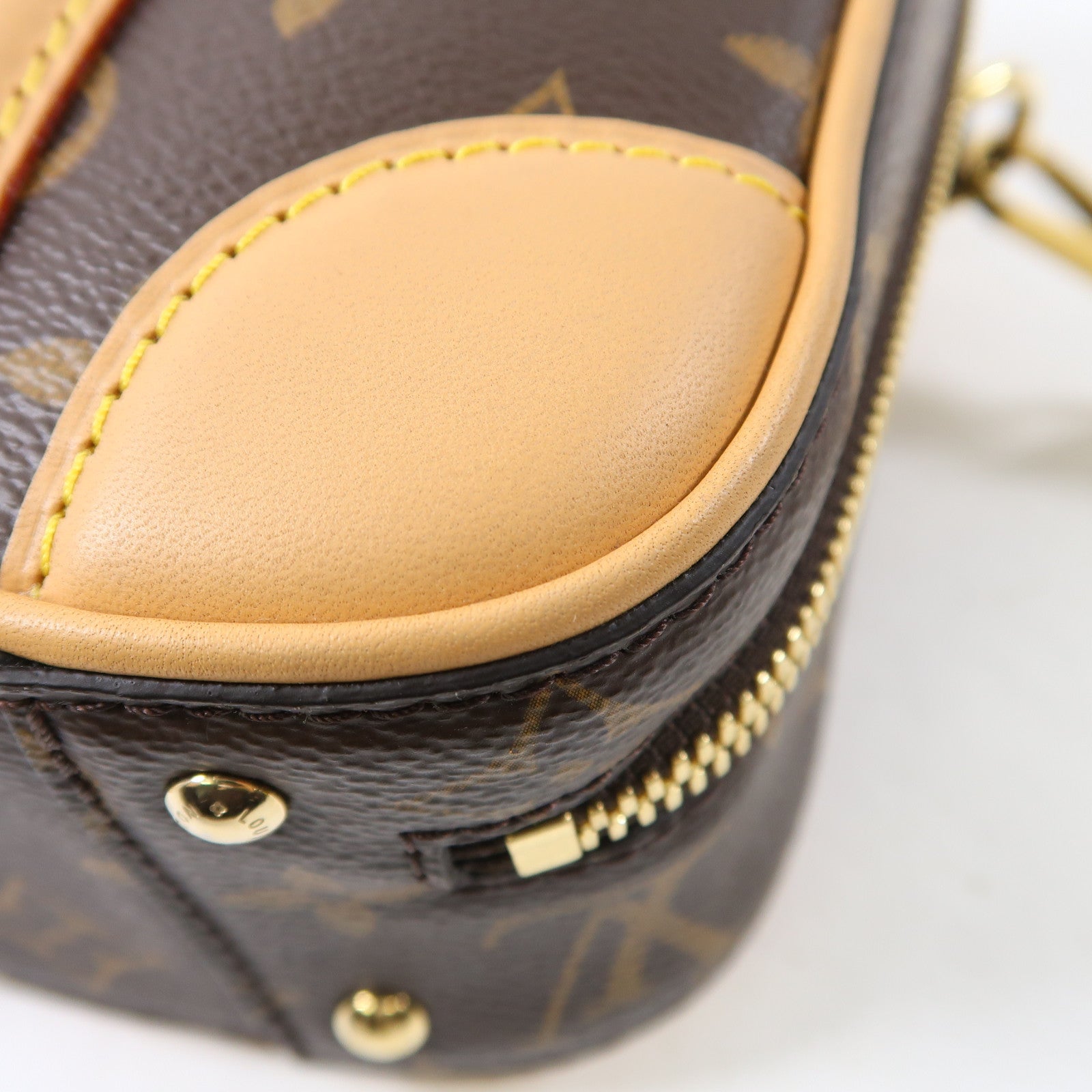 LOUIS VUITTON Monogram Valisette BB金扣手挽肩背兩用袋啡色