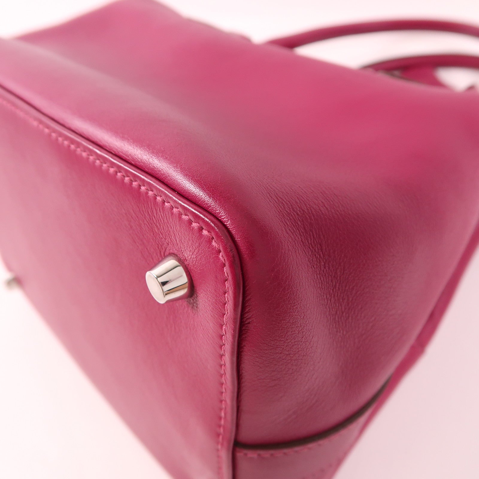 HERMES Evercolor皮革Tool Box 20手挽肩背兩用袋L3 Rose Purple