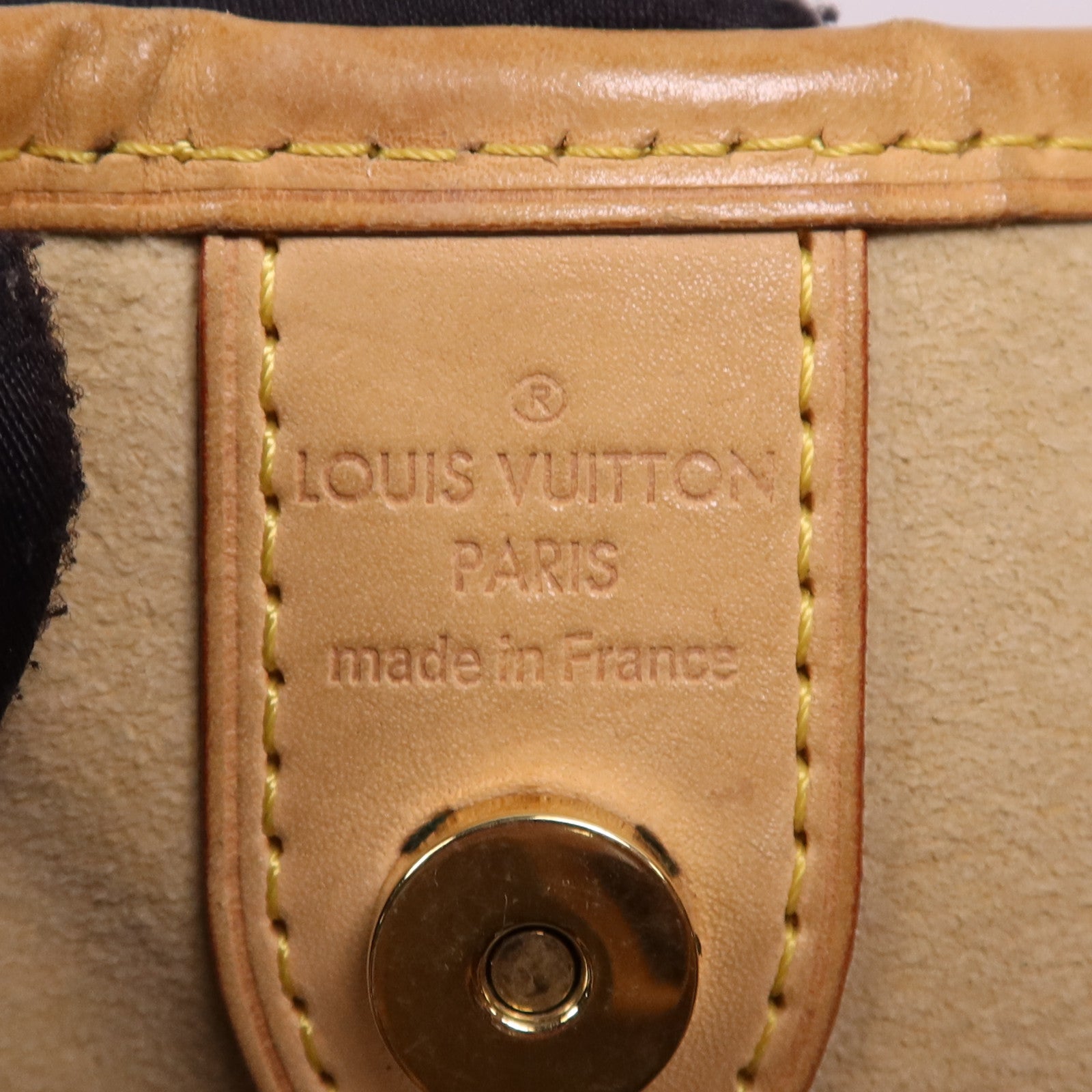 LOUIS VUITTON Monogram Galliera PM金扣肩背袋棕色