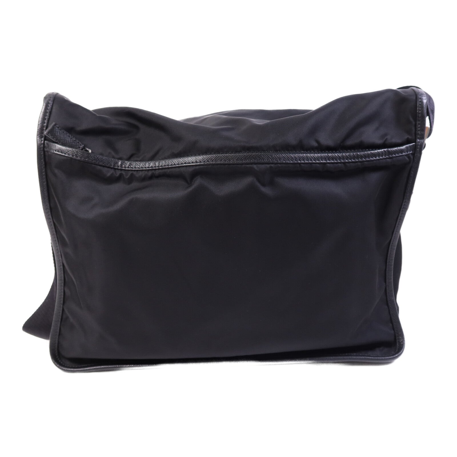 PRADA 尼龍Messenger Bag銀扣肩背袋