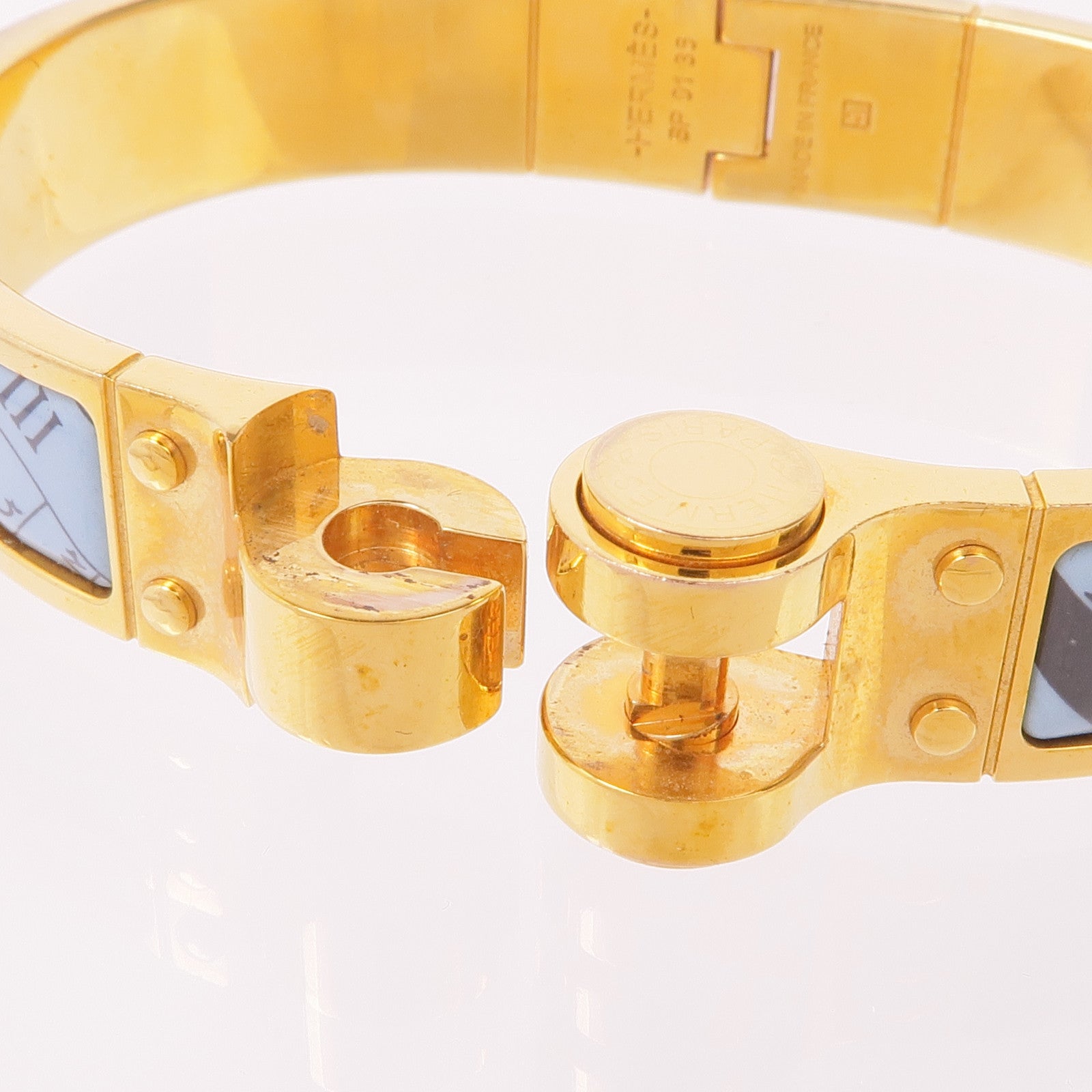 HERMES 金屬/琺瑯Charniere Bracelet手鐲