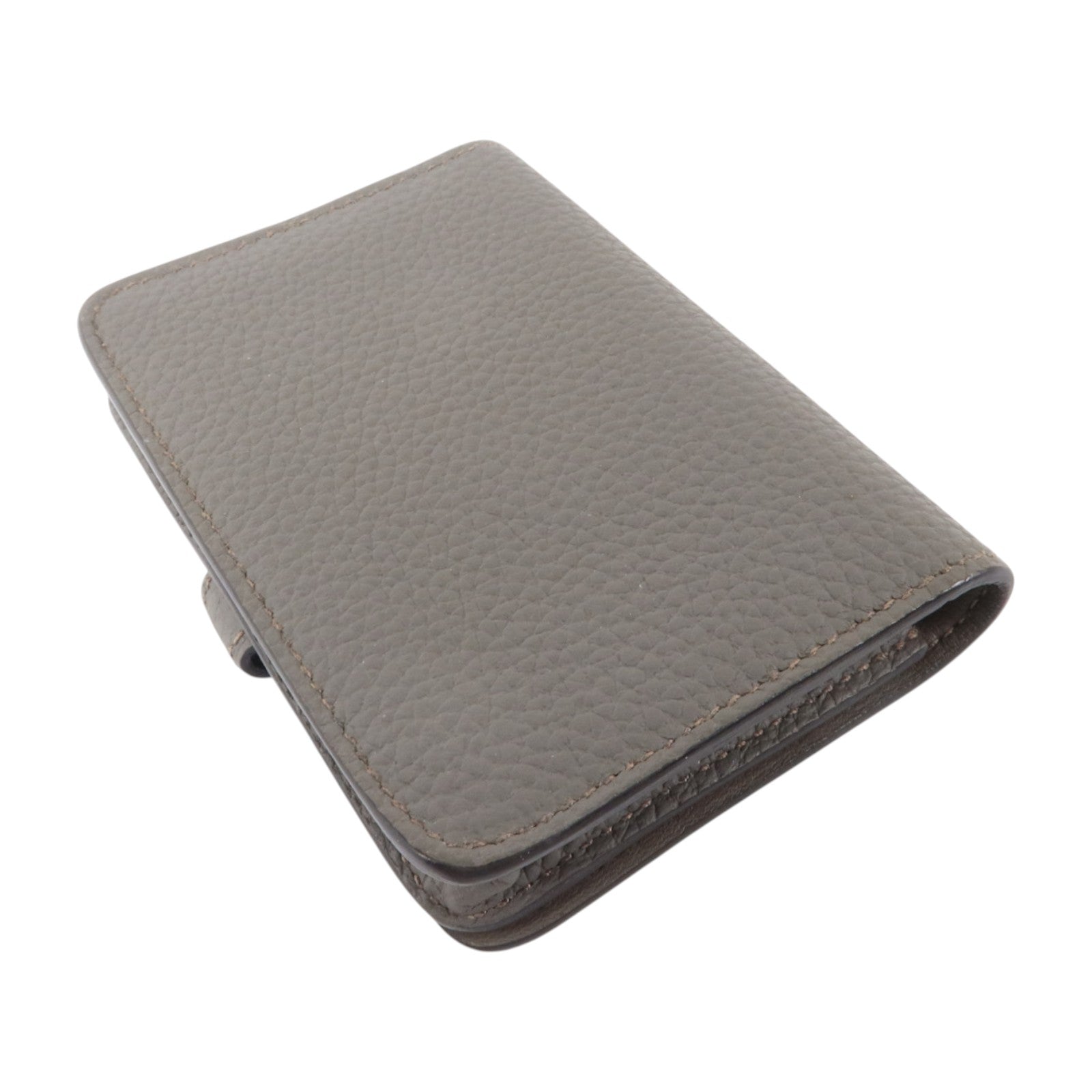 HERMES Togo皮革Dogon Card Case銀扣卡片套Etain