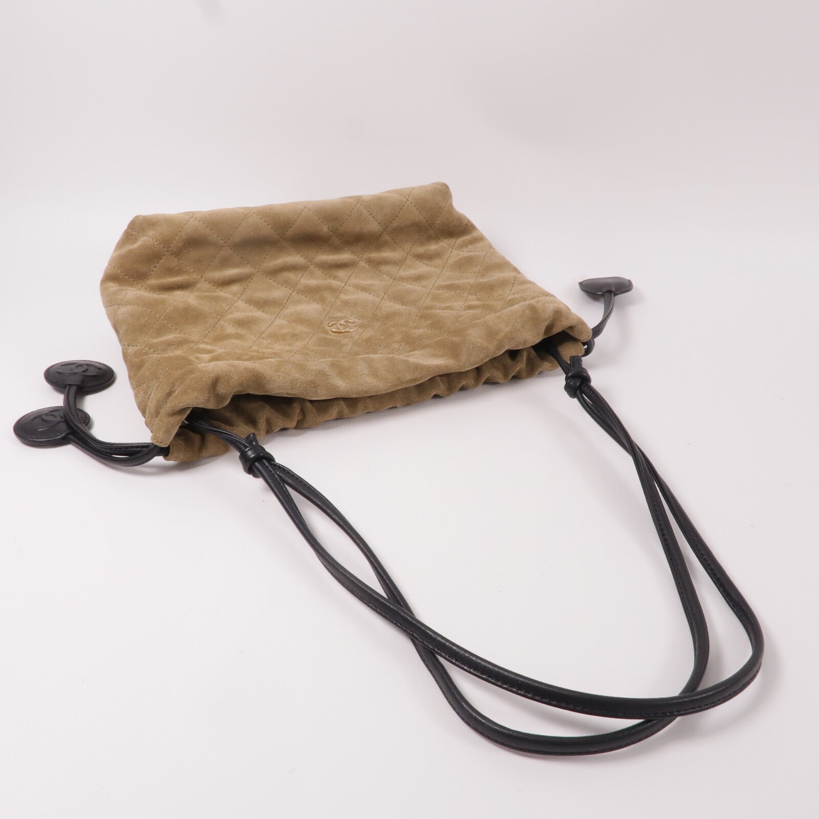 CHANEL 絨布/羊皮皮革Clutch with Leather Strap肩背袋