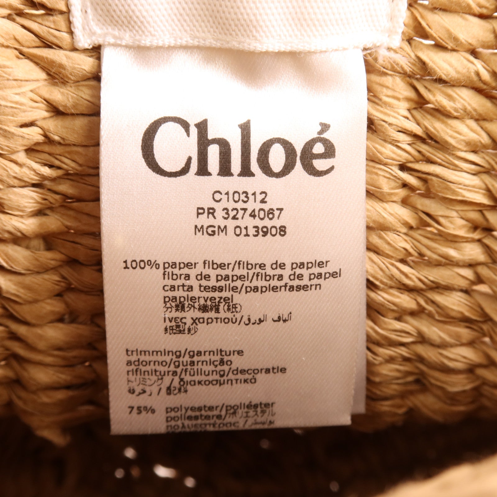 Chloe Paper Fiber Basket Bag手挽袋