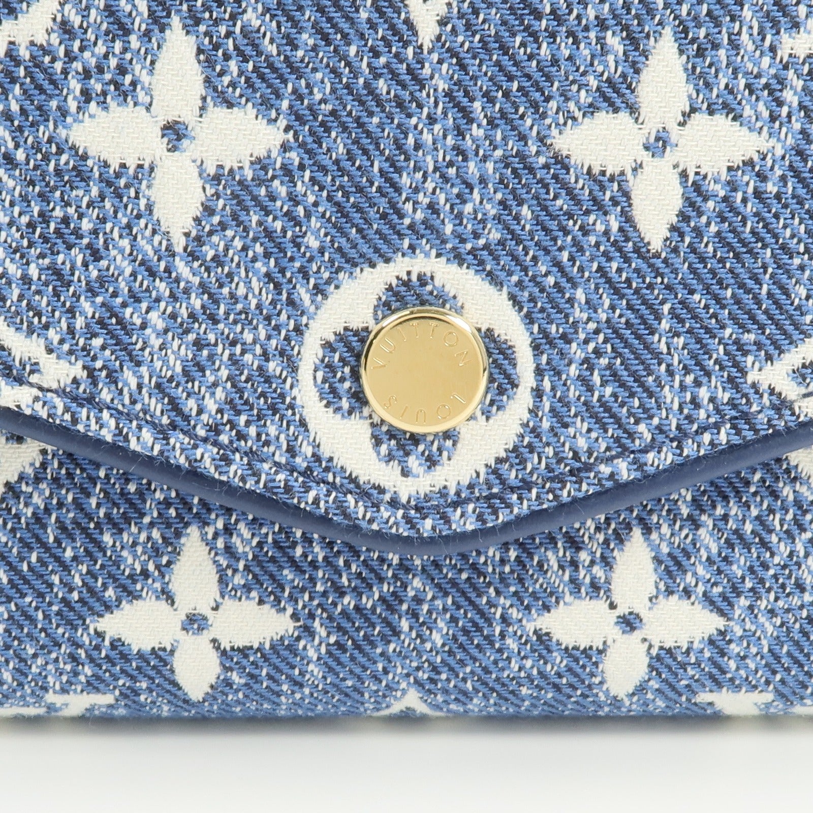 LOUIS VUITTON Monogram Jacquard Denim Sarah Long Wallet長錢包