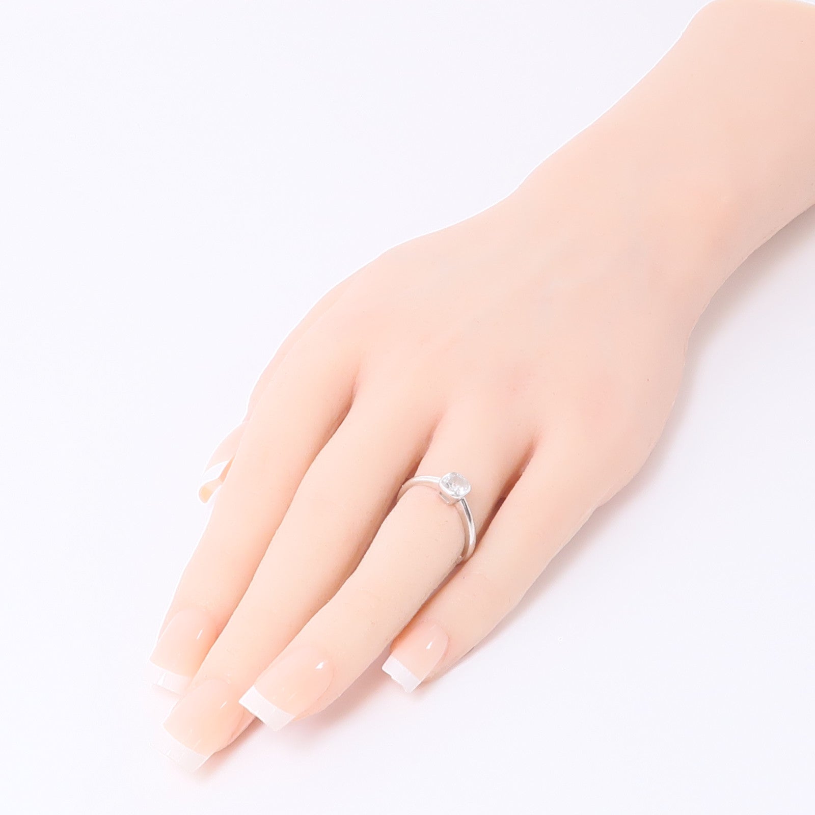 JEWELRY Diamond Ring 18K White Gold US#5.5