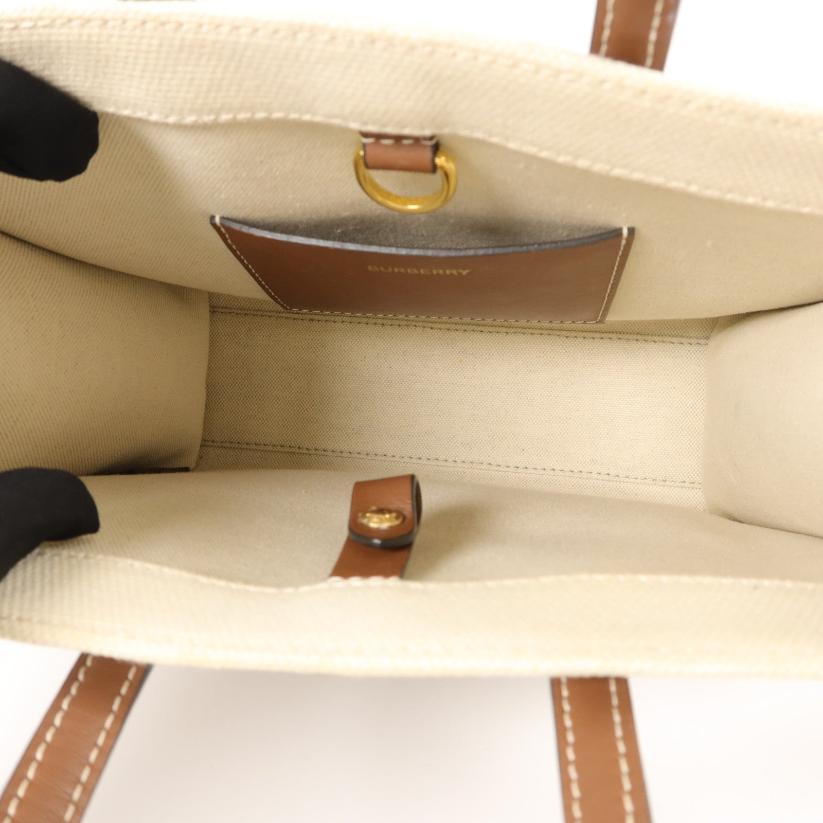 BURBERRY 帆布Mini Freya Tote Bag手挽袋
