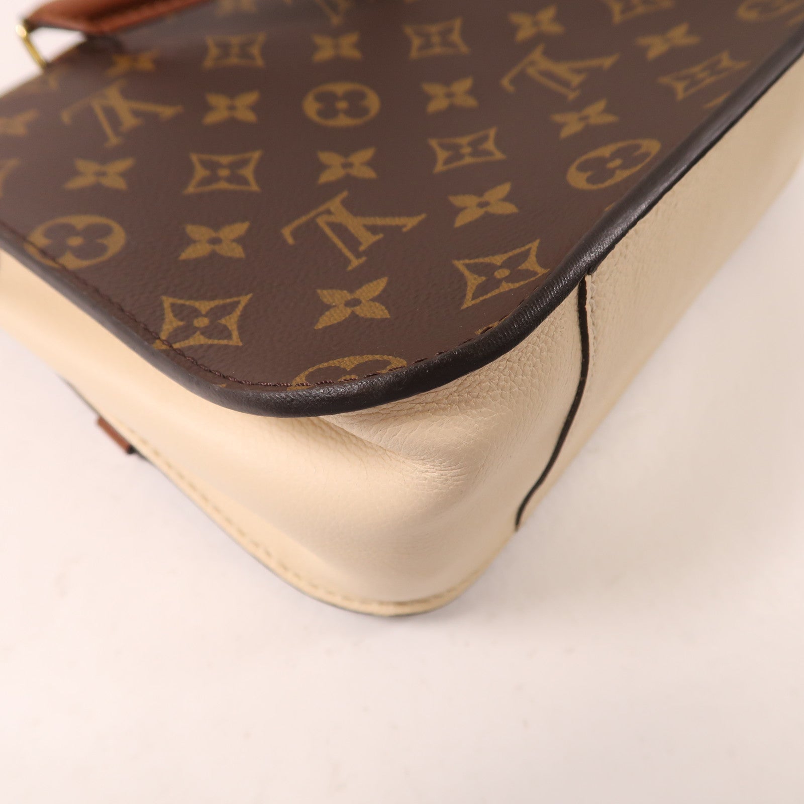 LOUIS VUITTON Monogram Vaugirard金扣手挽肩背兩用袋啡色/米色