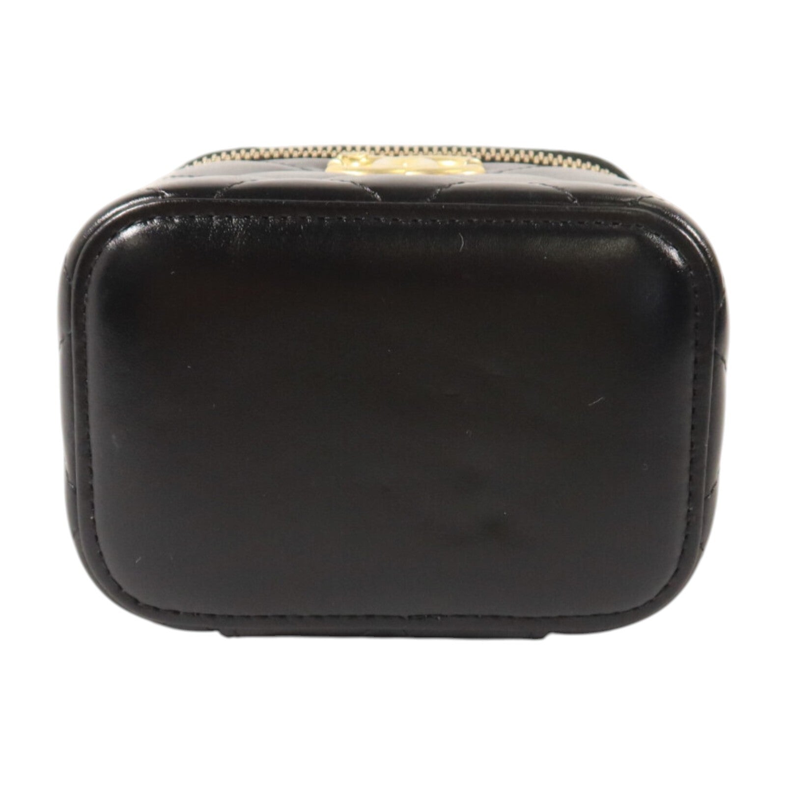 CHANEL 牛皮皮革Mini Vanity Case金扣鏈帶肩背袋