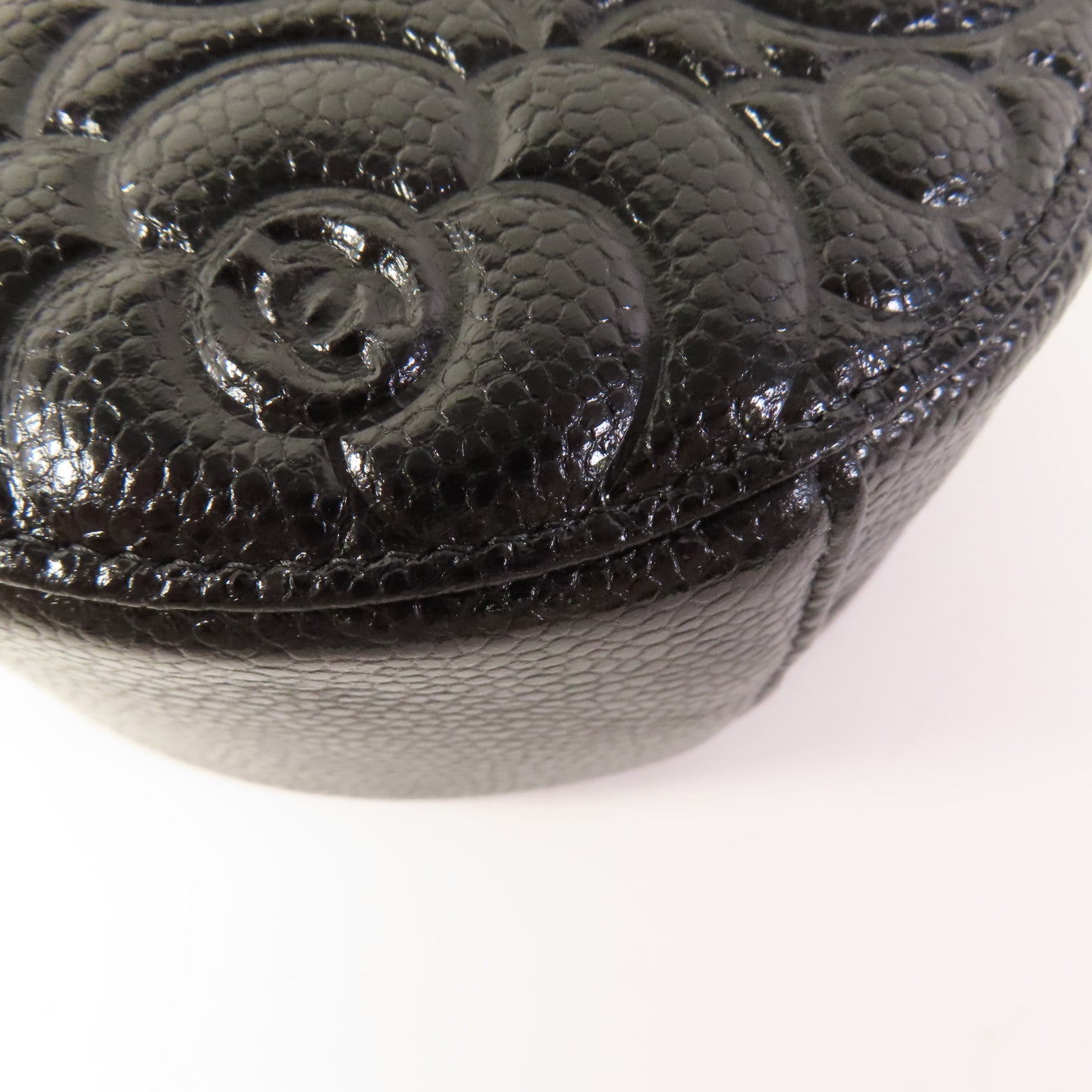 CHANEL 牛皮皮革Chain Shoulder銀扣肩背袋