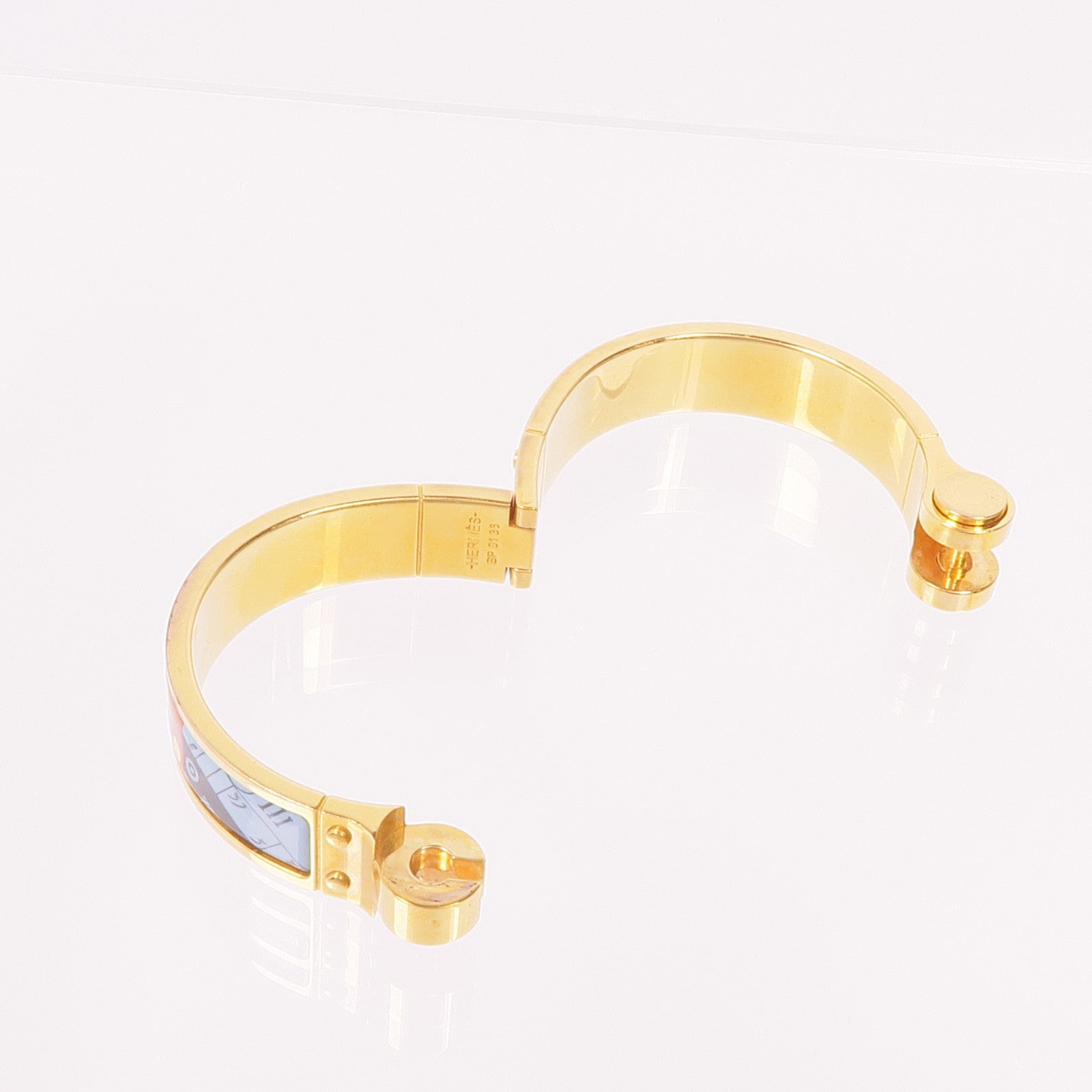 HERMES 金屬/琺瑯Charniere Bracelet手鐲