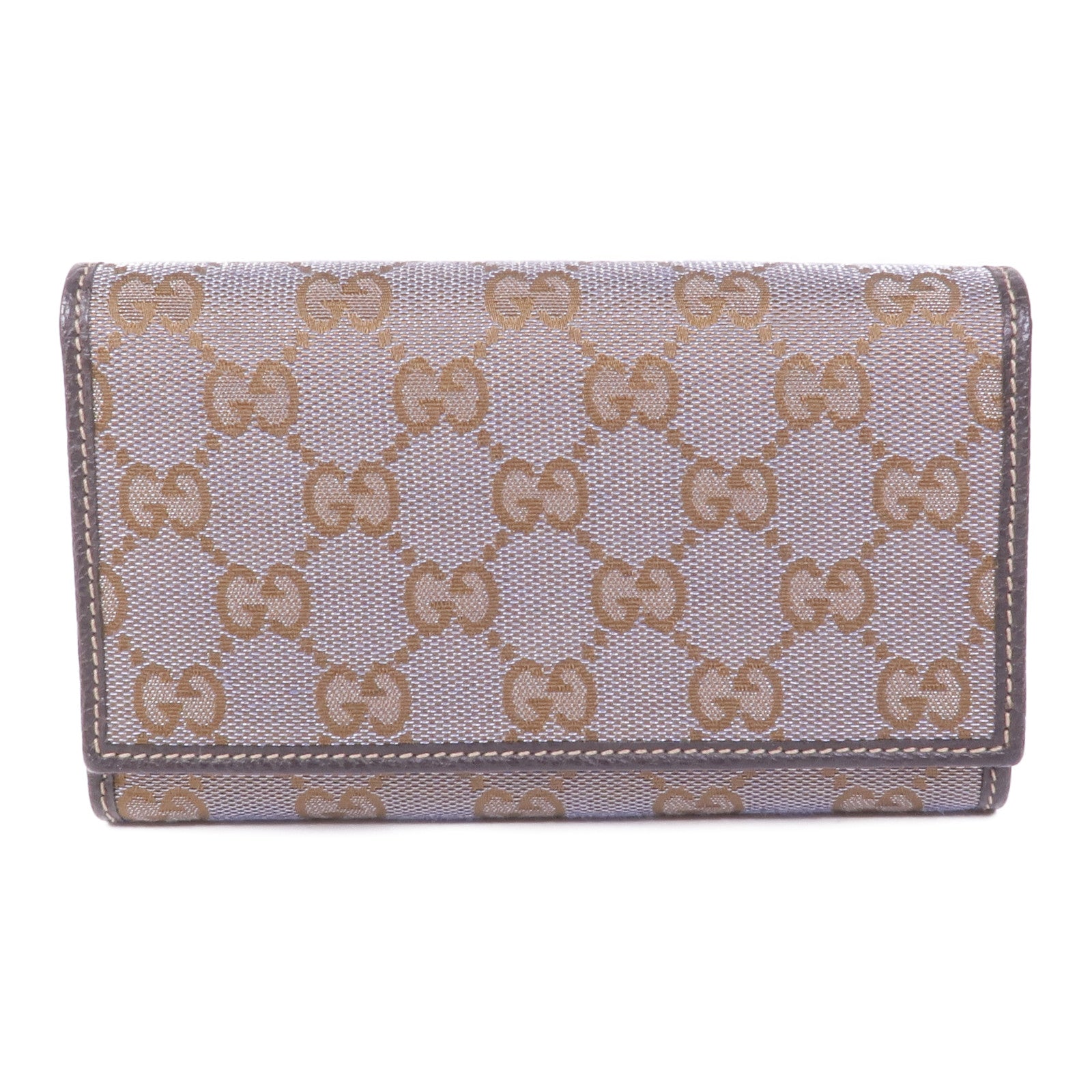 GUCCI 帆布Wallet金扣錢包