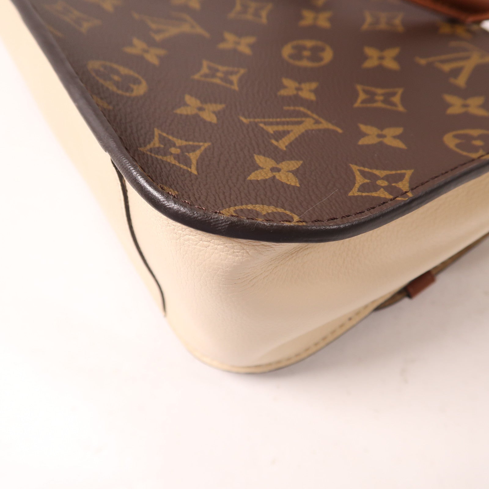 LOUIS VUITTON Monogram Vaugirard金扣手挽肩背兩用袋啡色/米色
