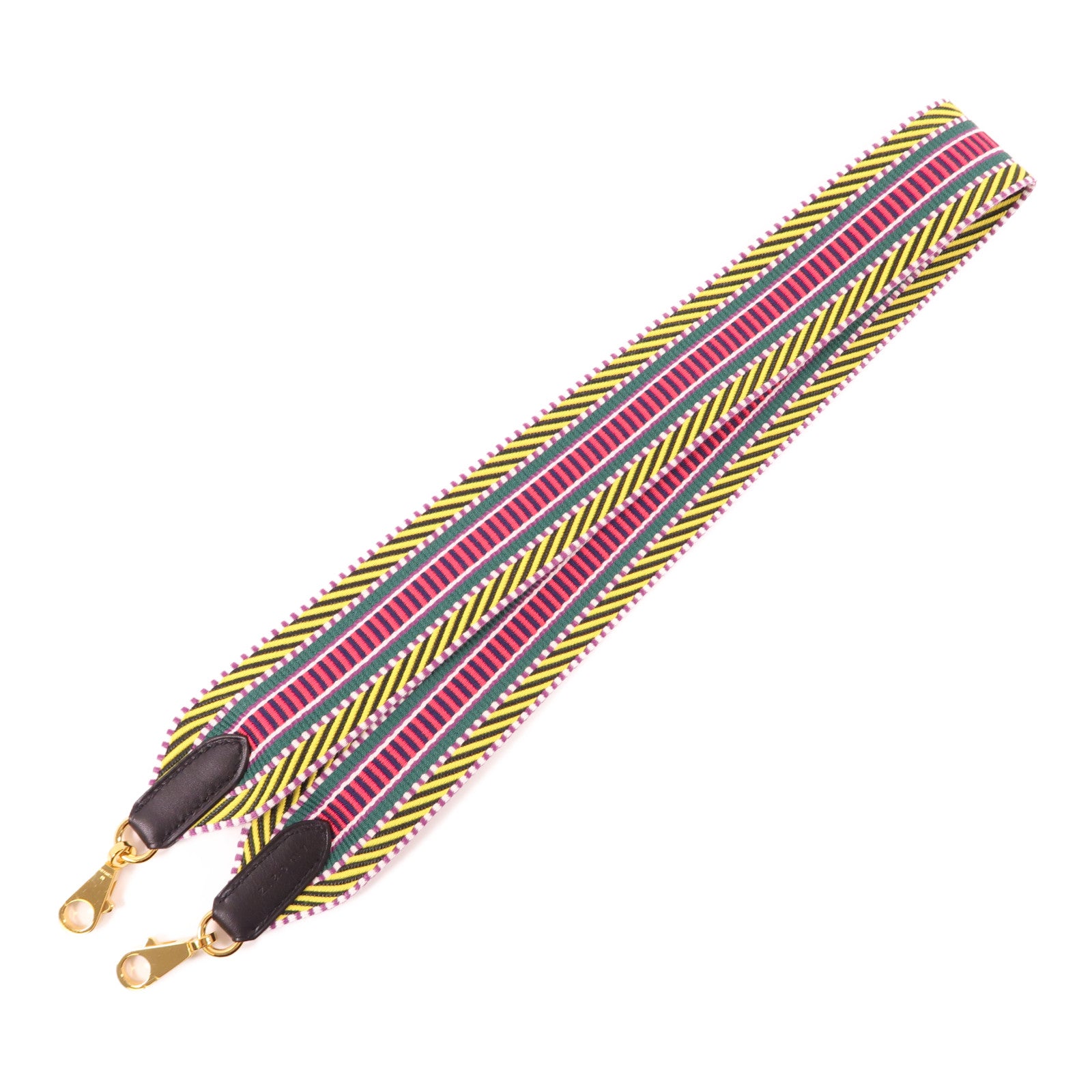 HERMES 帆布Strap金扣肩背帶