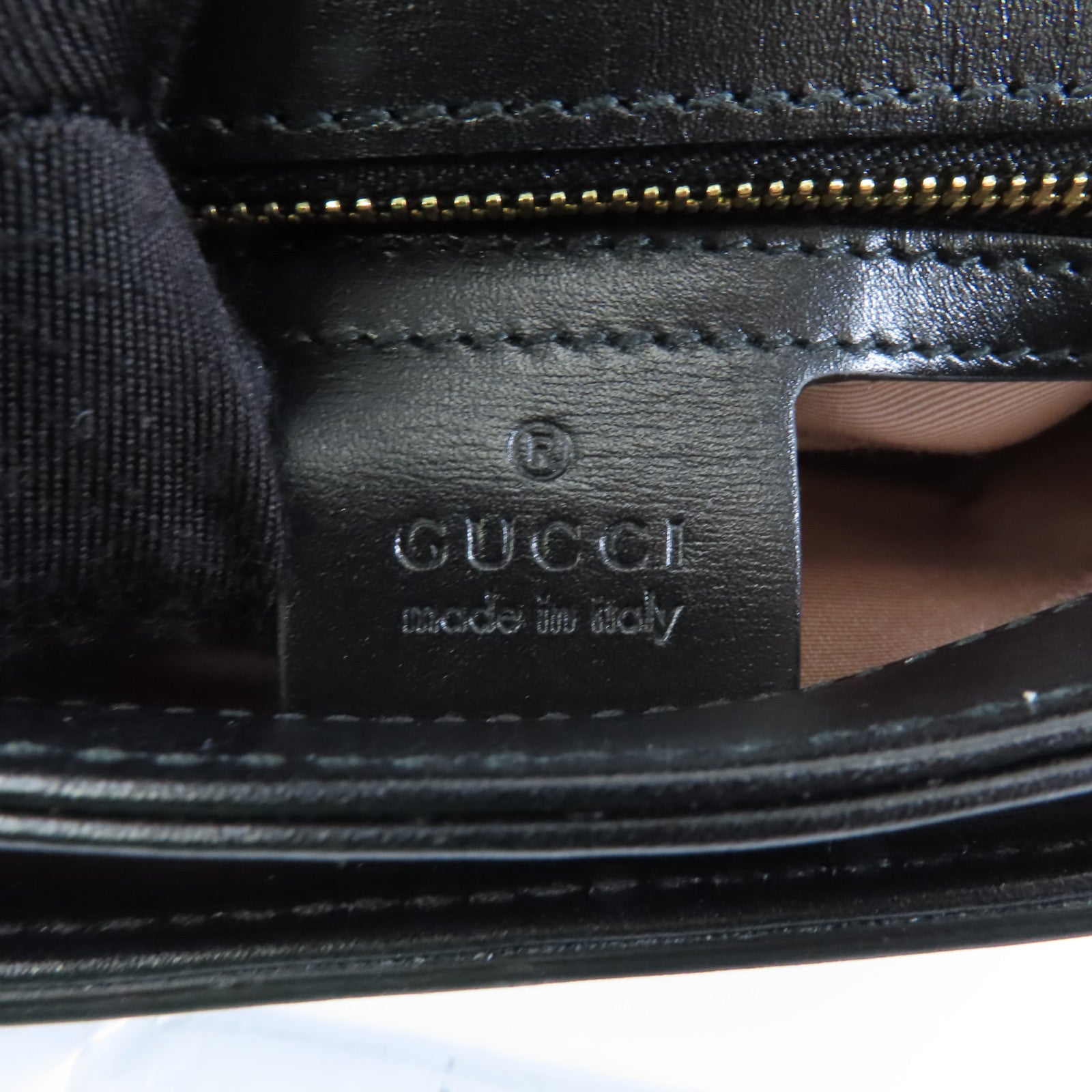 GUCCI 牛皮皮革Double GG Shoulder Bag金扣肩背袋黑色