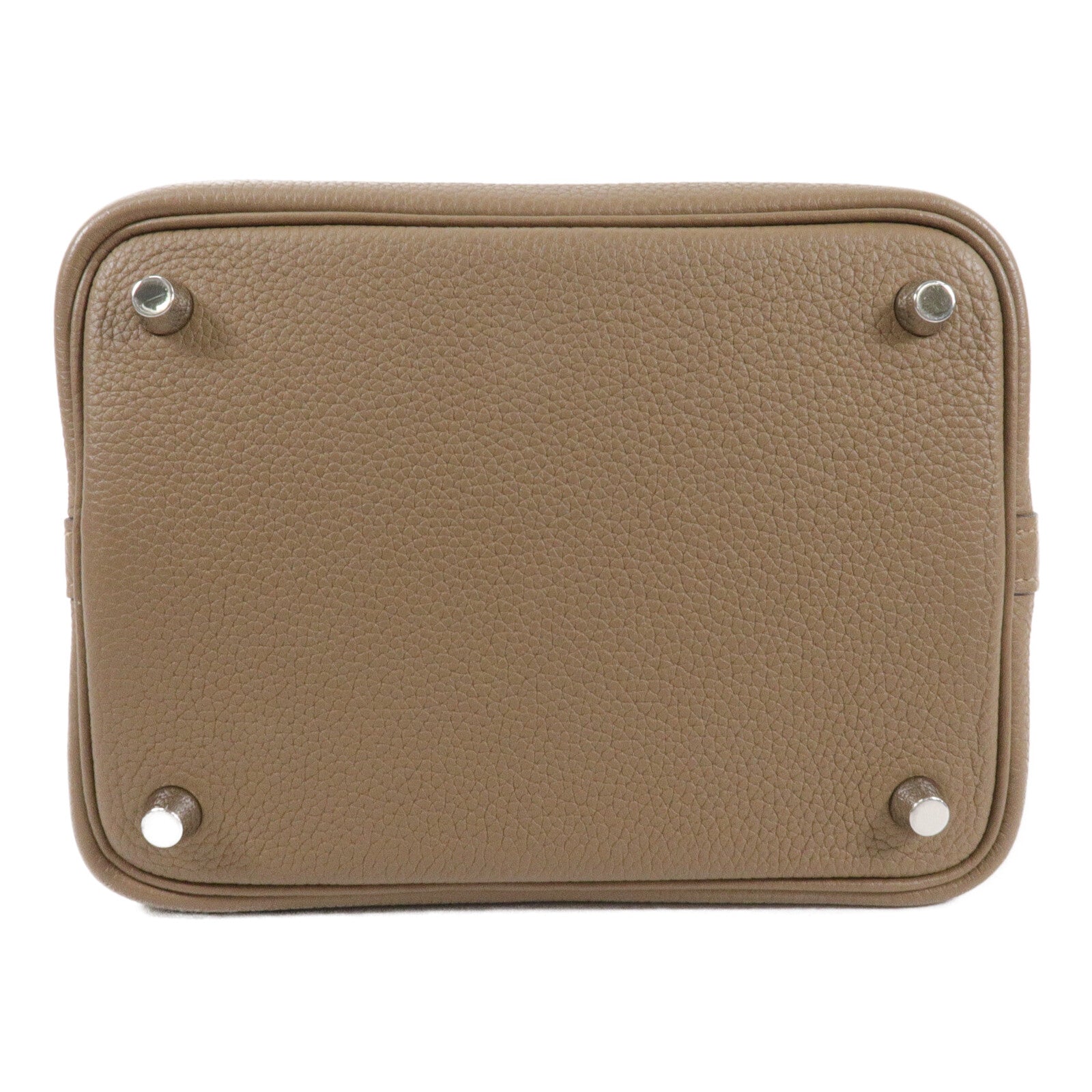 HERMES Clemence皮革Picotin PM手挽袋Trench