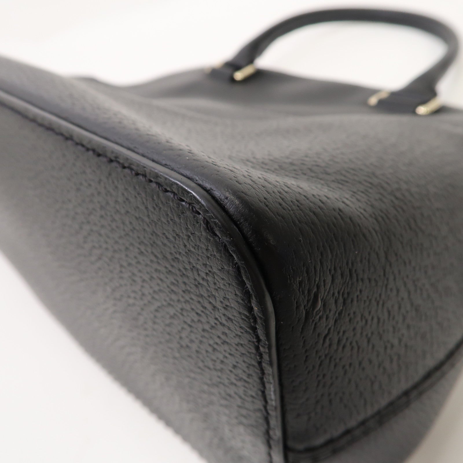 Kate Spade 【激減優惠】牛皮皮革Handbag金扣手挽袋黑色