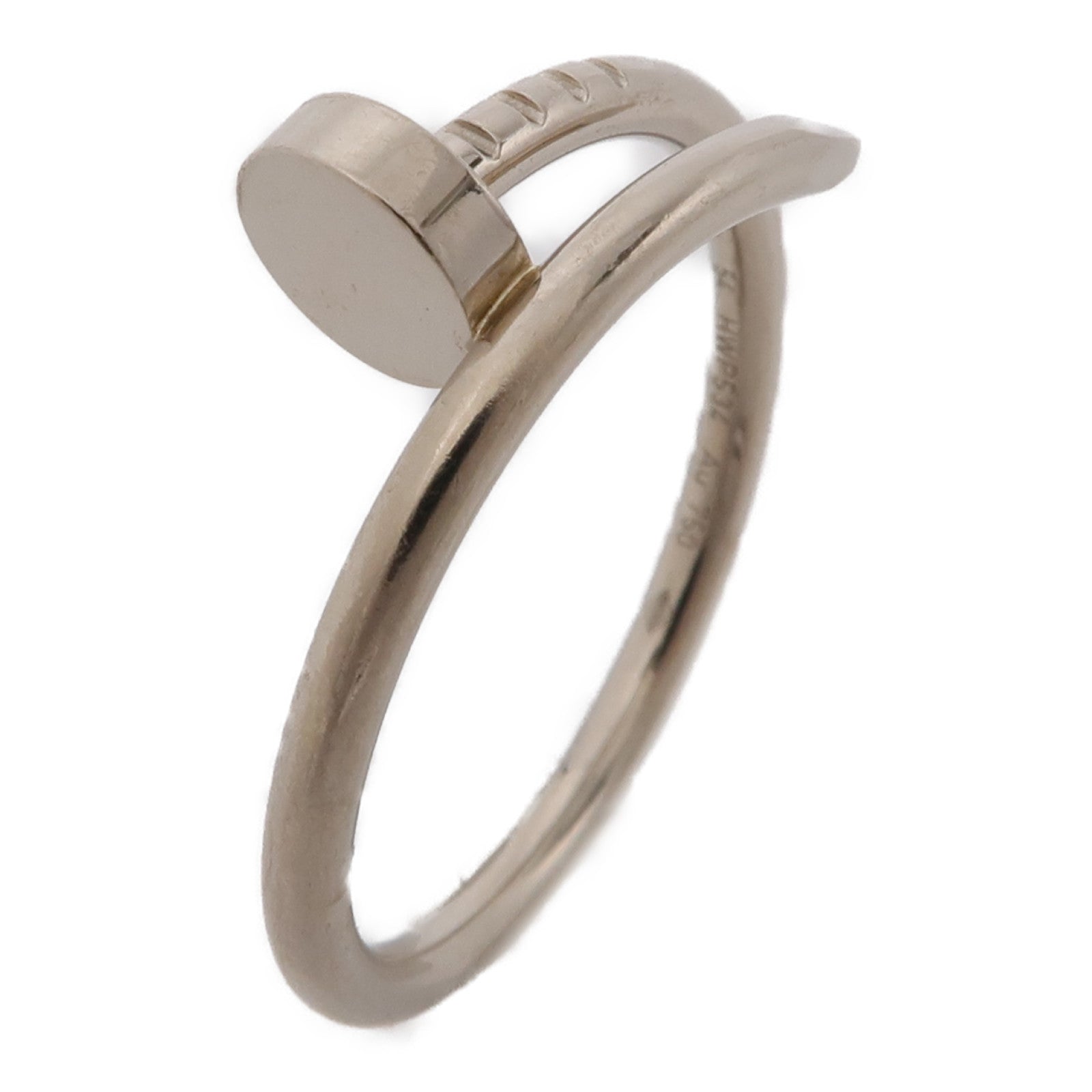 CARTIER 18K白金Juste Un Clou戒指US#7.5