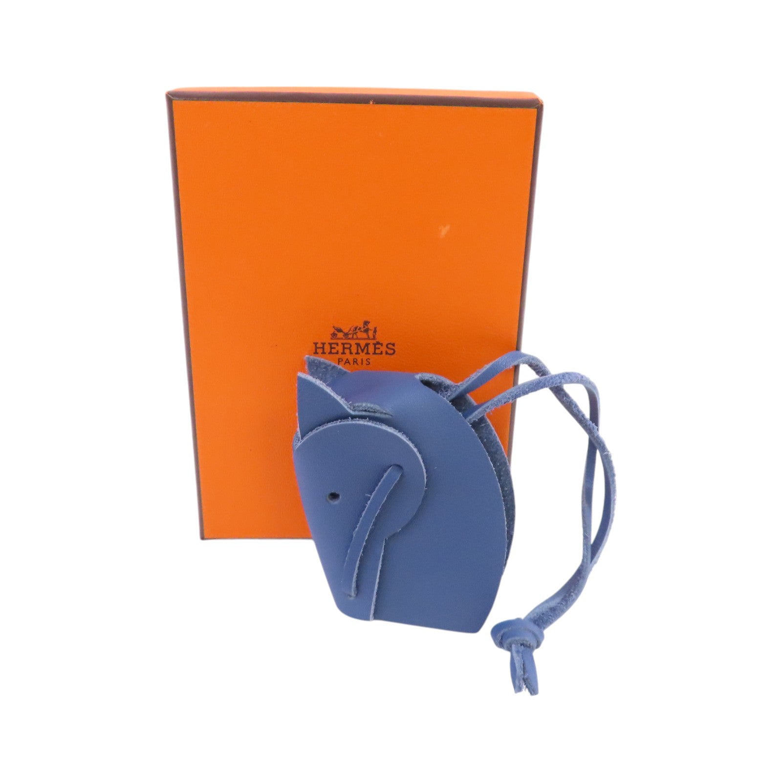 HERMES Swift皮革Tete De Cheval Charm掛飾