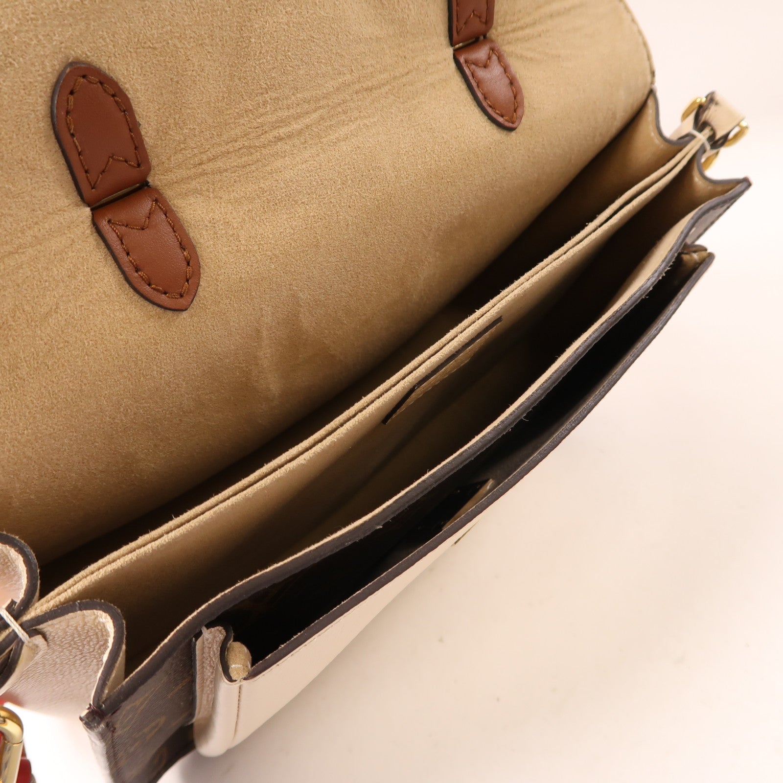 LOUIS VUITTON Monogram Vaugirard金扣手挽肩背兩用袋啡色/米色