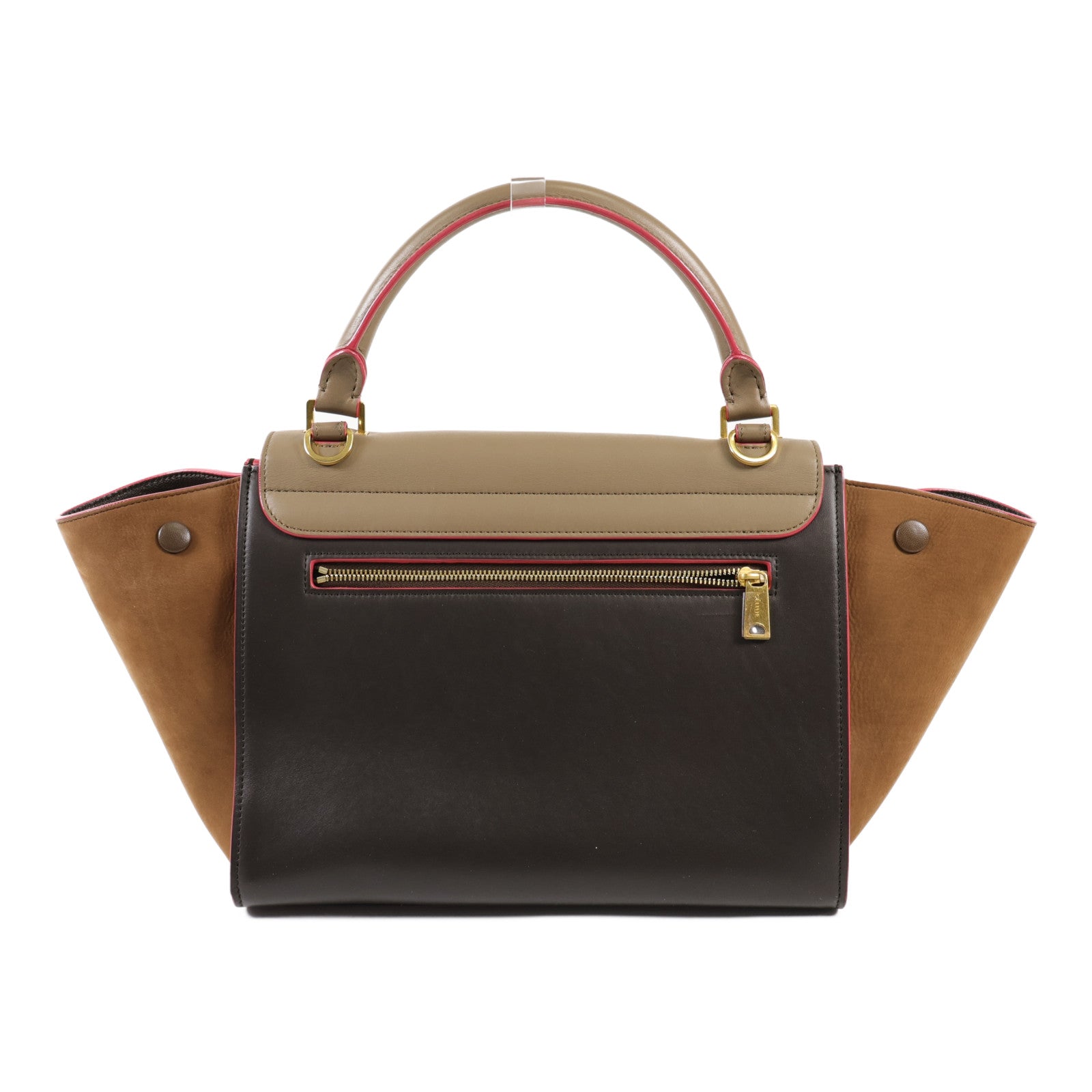 CELINE 牛皮皮革Trapeze金扣手挽肩背兩用袋