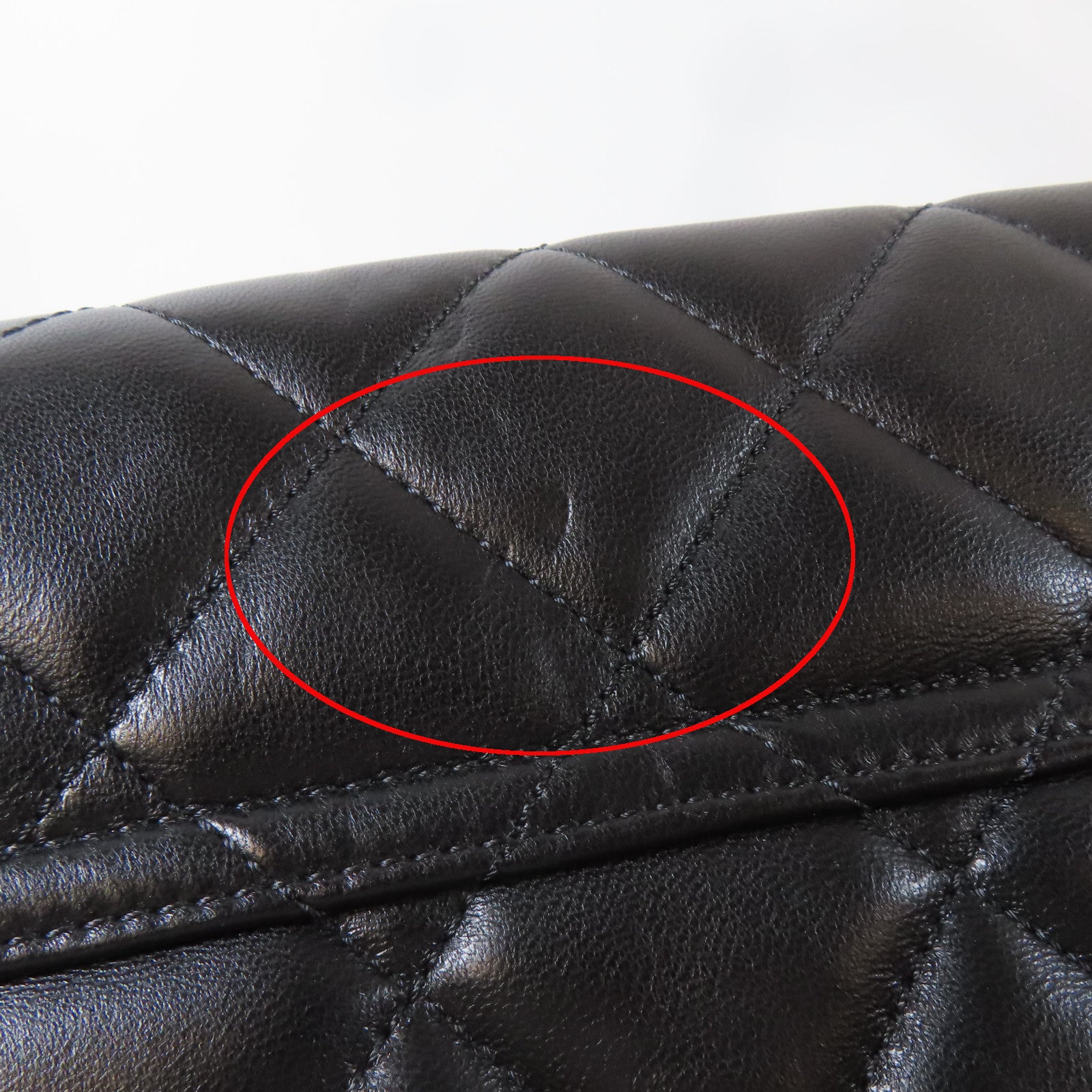 CHANEL 菱格羊皮皮革Chain Tote金扣鏈帶肩背袋黑色