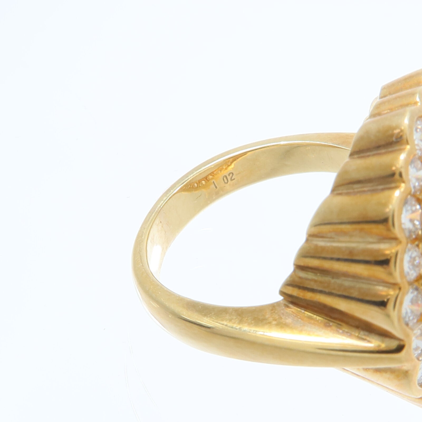 JEWELRY 18K黃金Mabe Pearl Diamond Ring珍珠/鑽石戒指