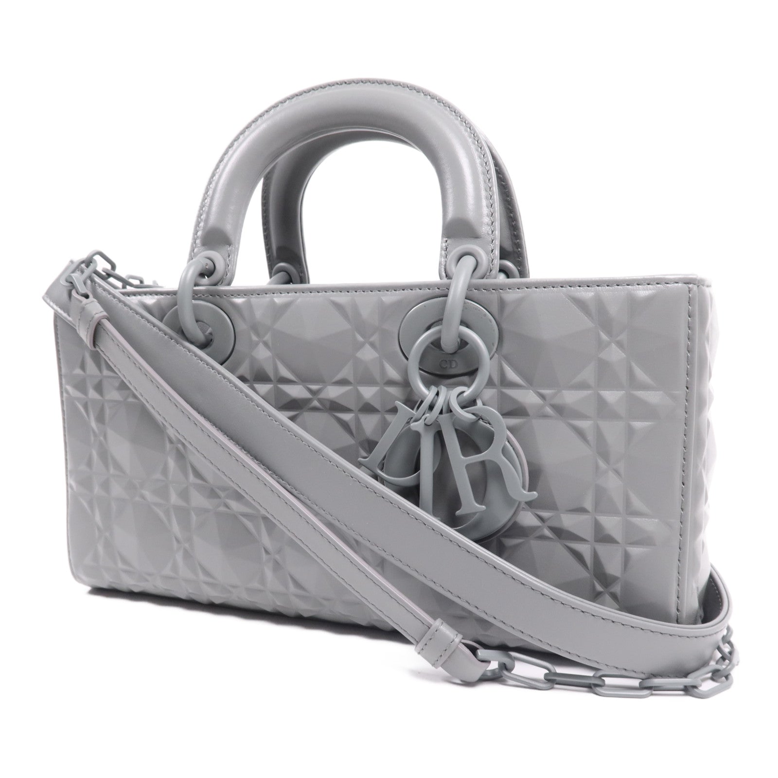 Dior 牛皮皮革Lady Dior D Joy手挽肩背兩用袋