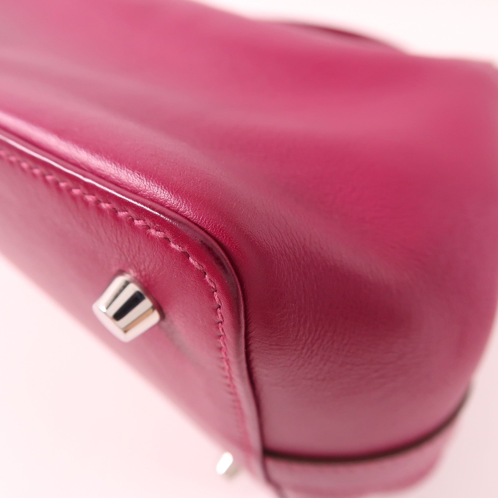 HERMES Evercolor皮革Tool Box 20手挽肩背兩用袋L3 Rose Purple