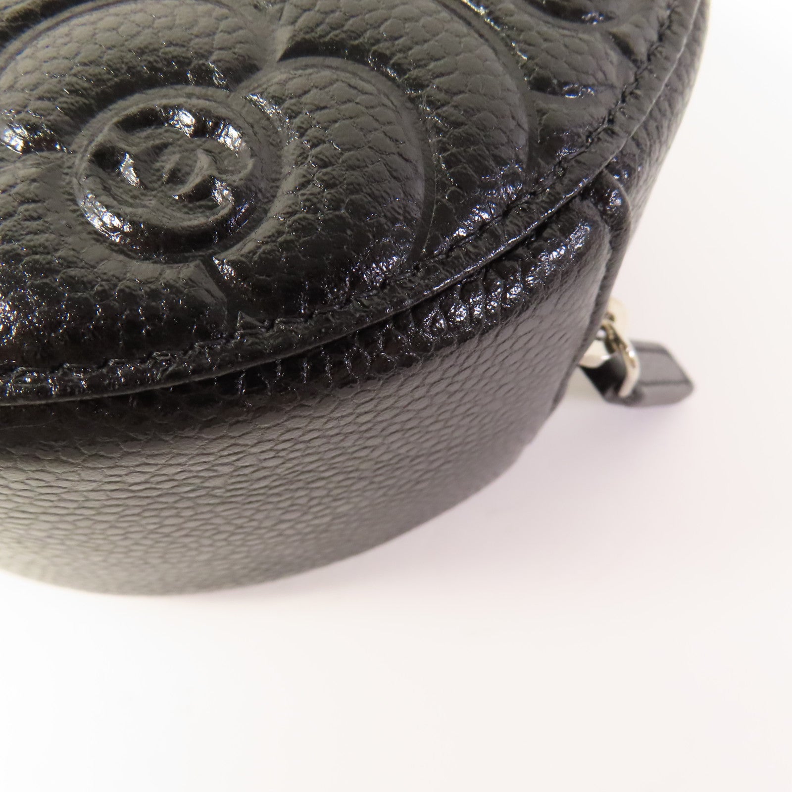 CHANEL 牛皮皮革Chain Shoulder銀扣肩背袋