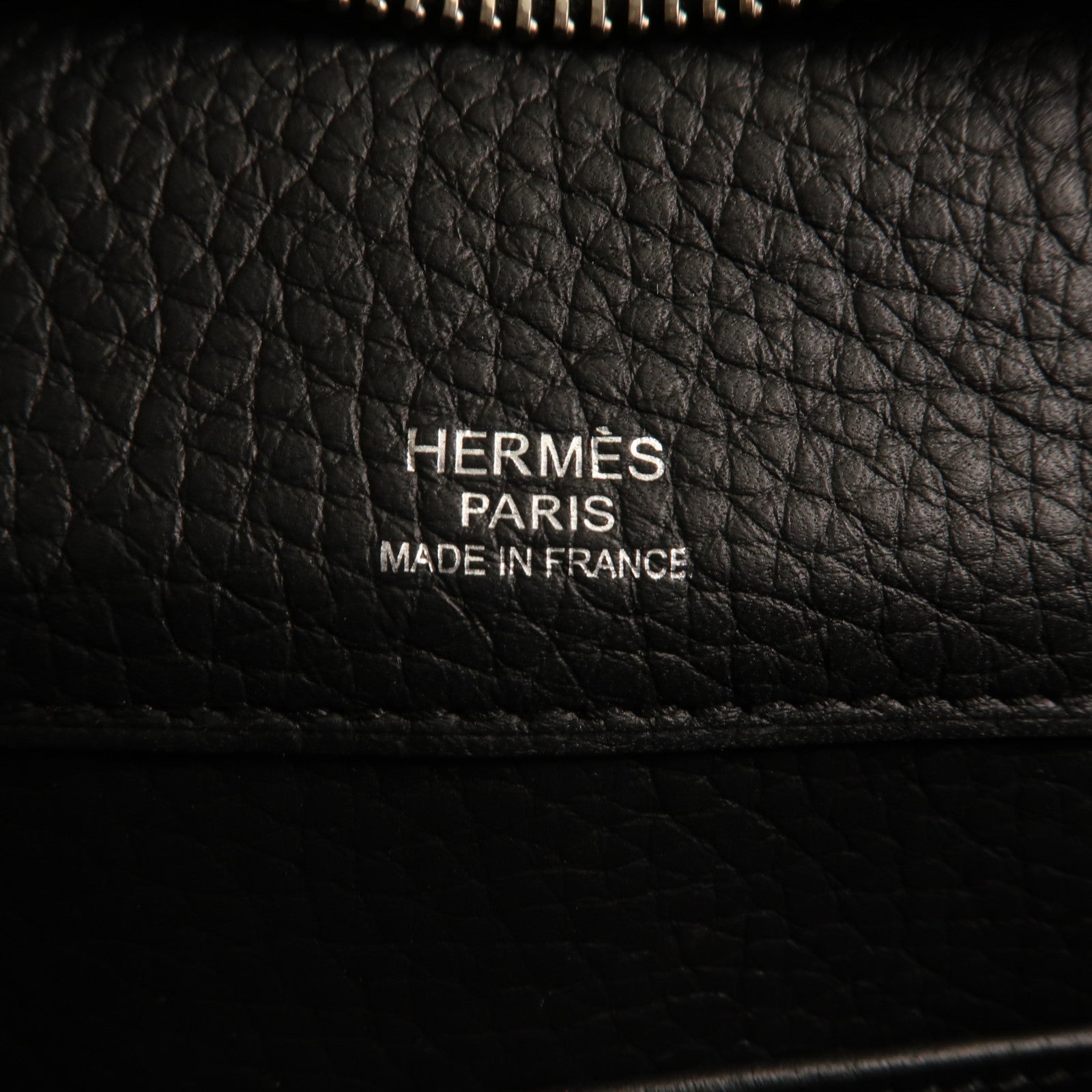 HERMES Togo皮革Atlas 35銀扣手挽袋Nior