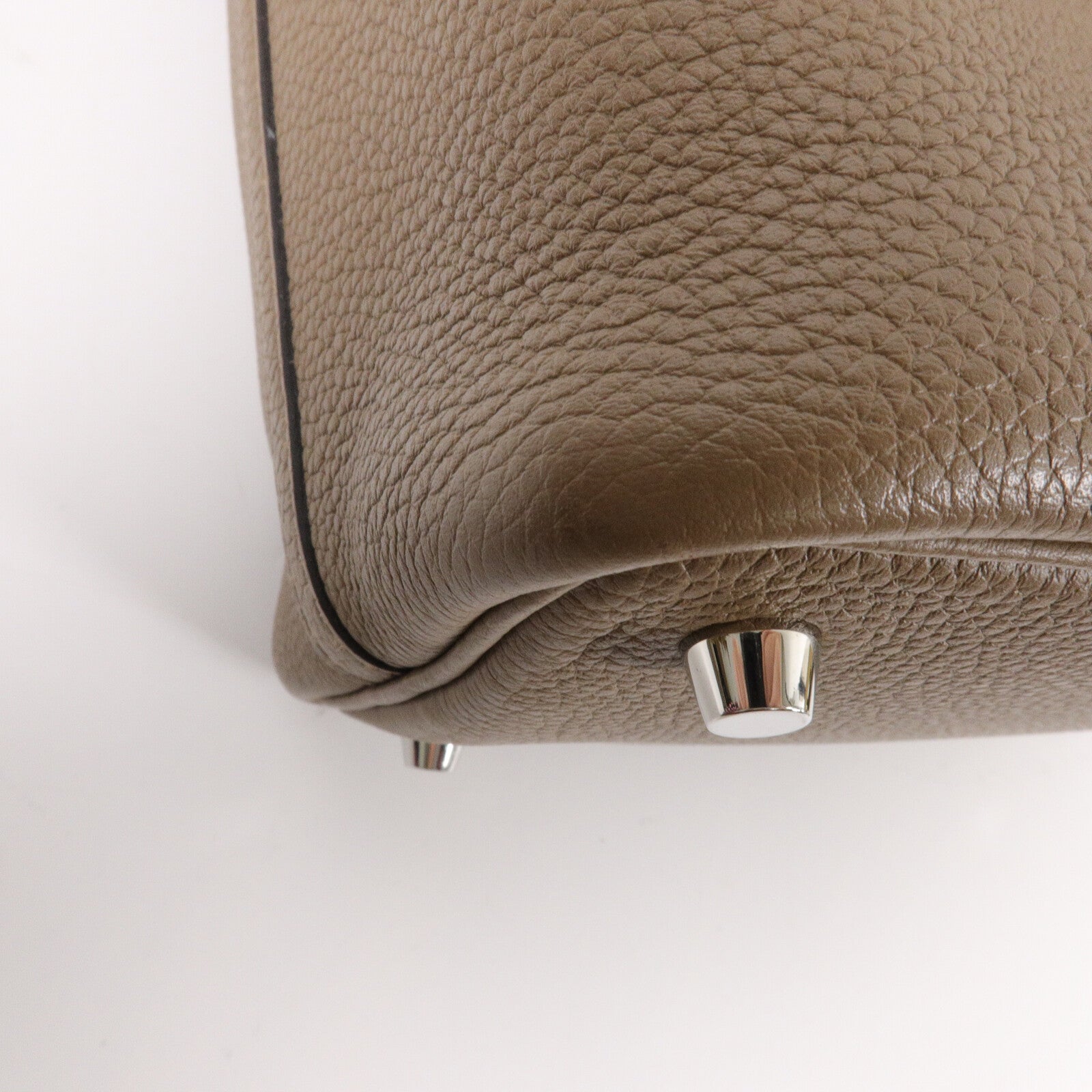 HERMES Clemence皮革Picotin PM手挽袋Trench