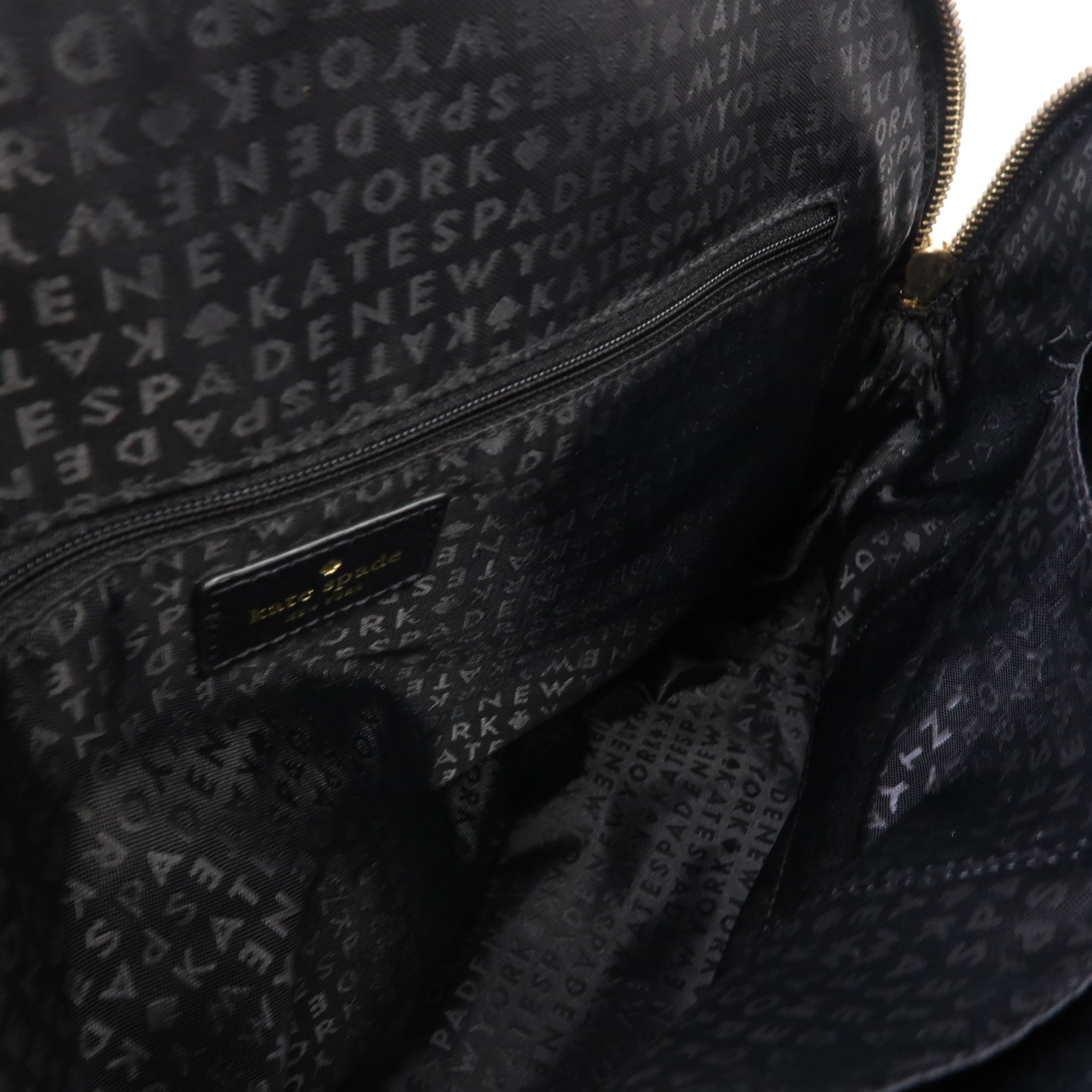 Kate Spade 【激減優惠】牛皮皮革Handbag金扣手挽袋黑色