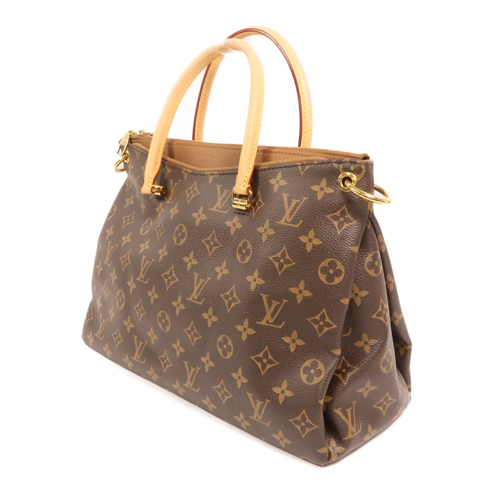 LOUIS VUITTON Monogram Pallas MM金扣手挽肩背兩用袋