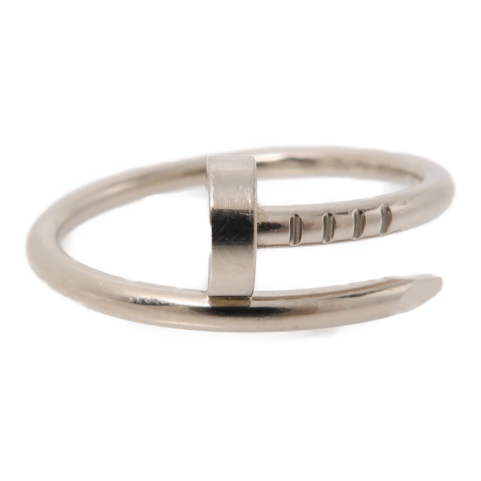 CARTIER 18K白金Juste Un Clou戒指US#7.5