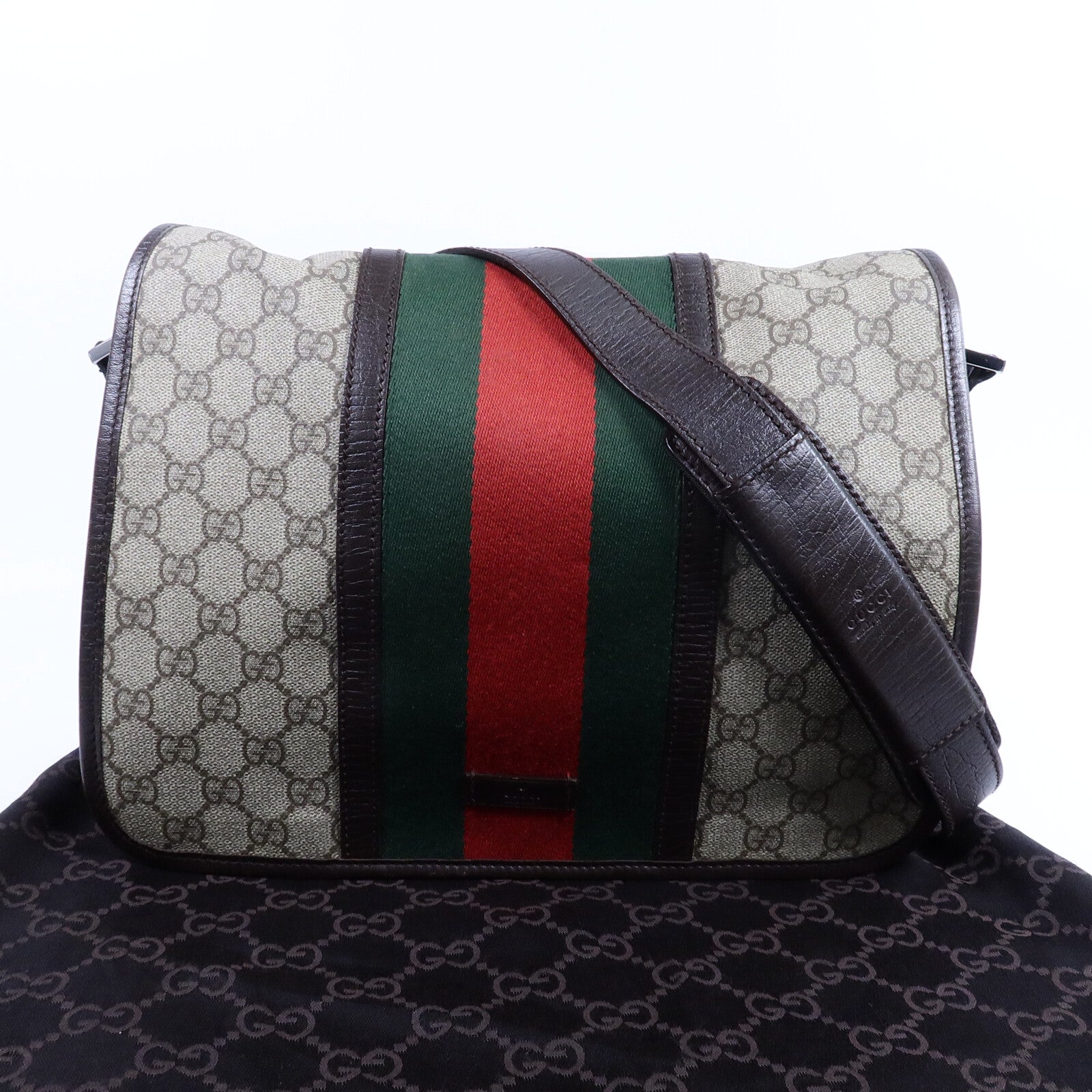 GUCCI 塗層帆布Shoulder Bag肩背袋