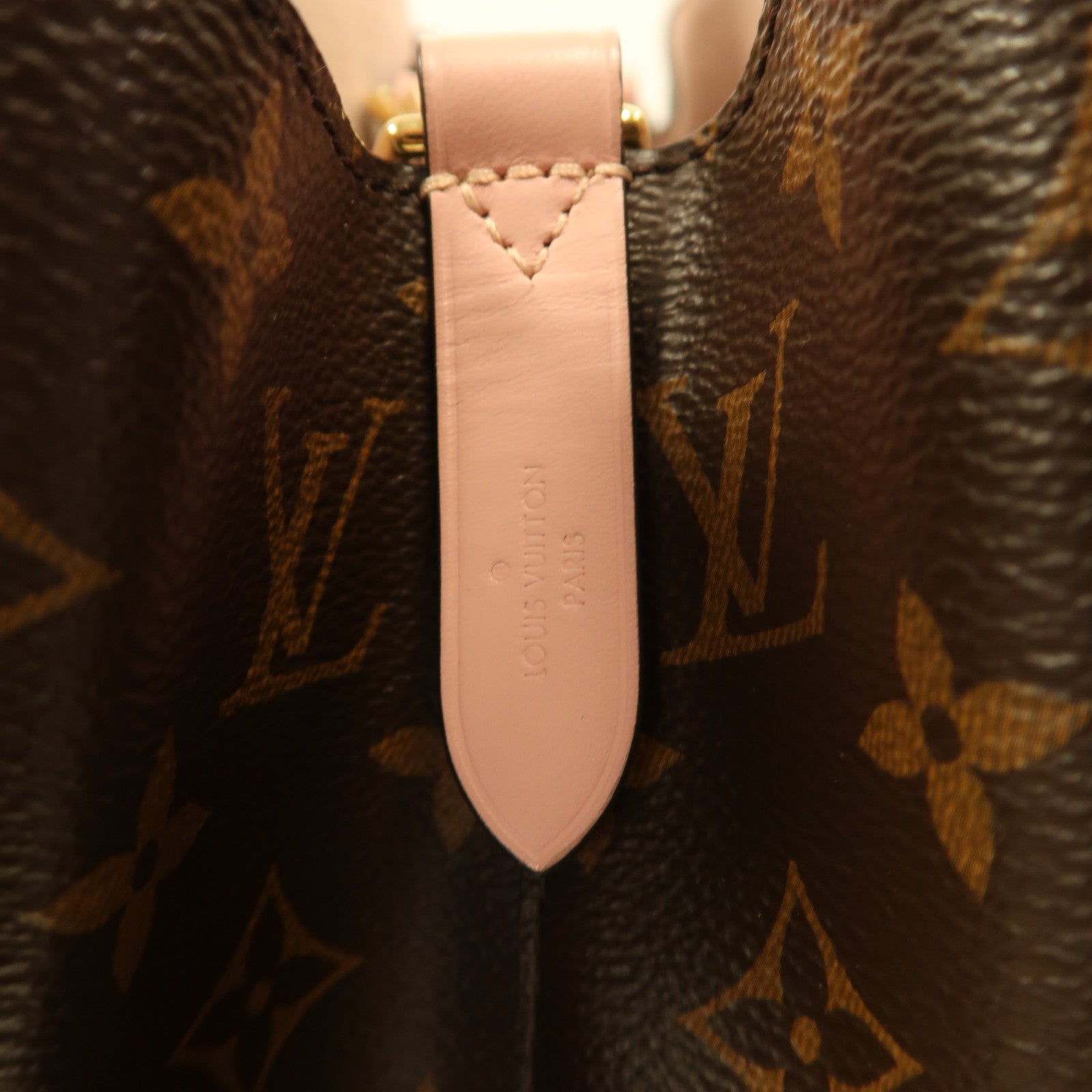LOUIS VUITTON Monogram Neo Noe MM金扣手挽肩背兩用袋棕色/粉紅色