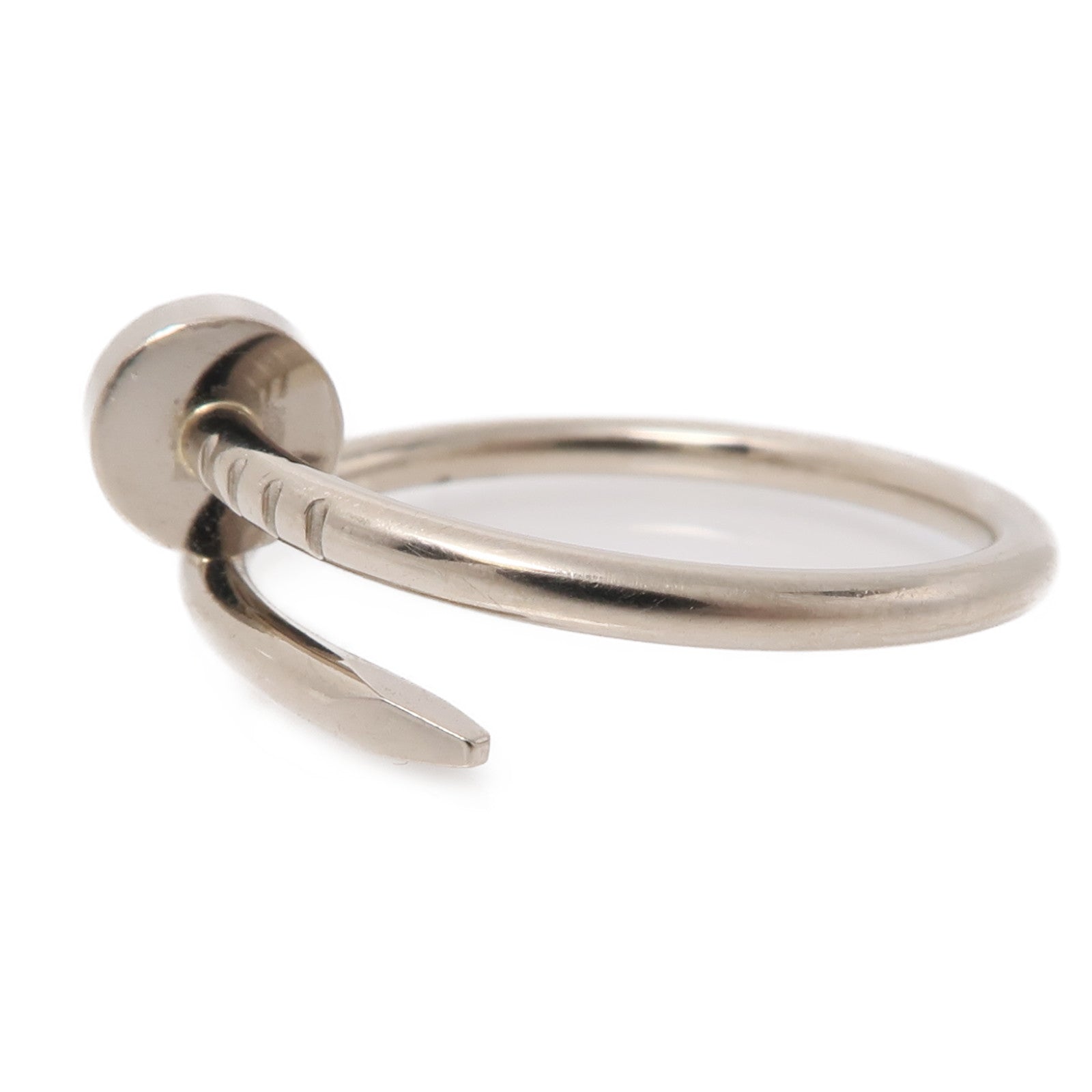 CARTIER 18K白金Juste Un Clou戒指US#7.5