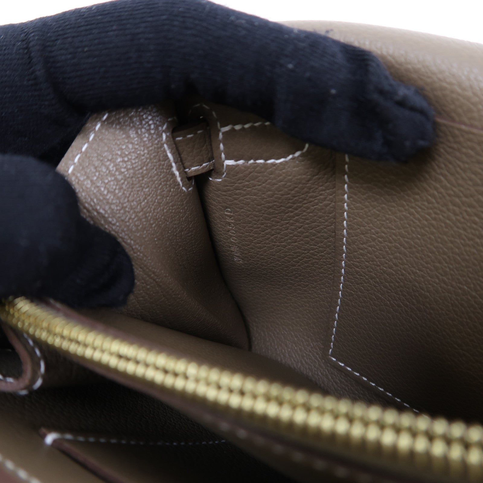 HERMES Evercolor皮革Kelly To Go金扣肩背袋大象灰色