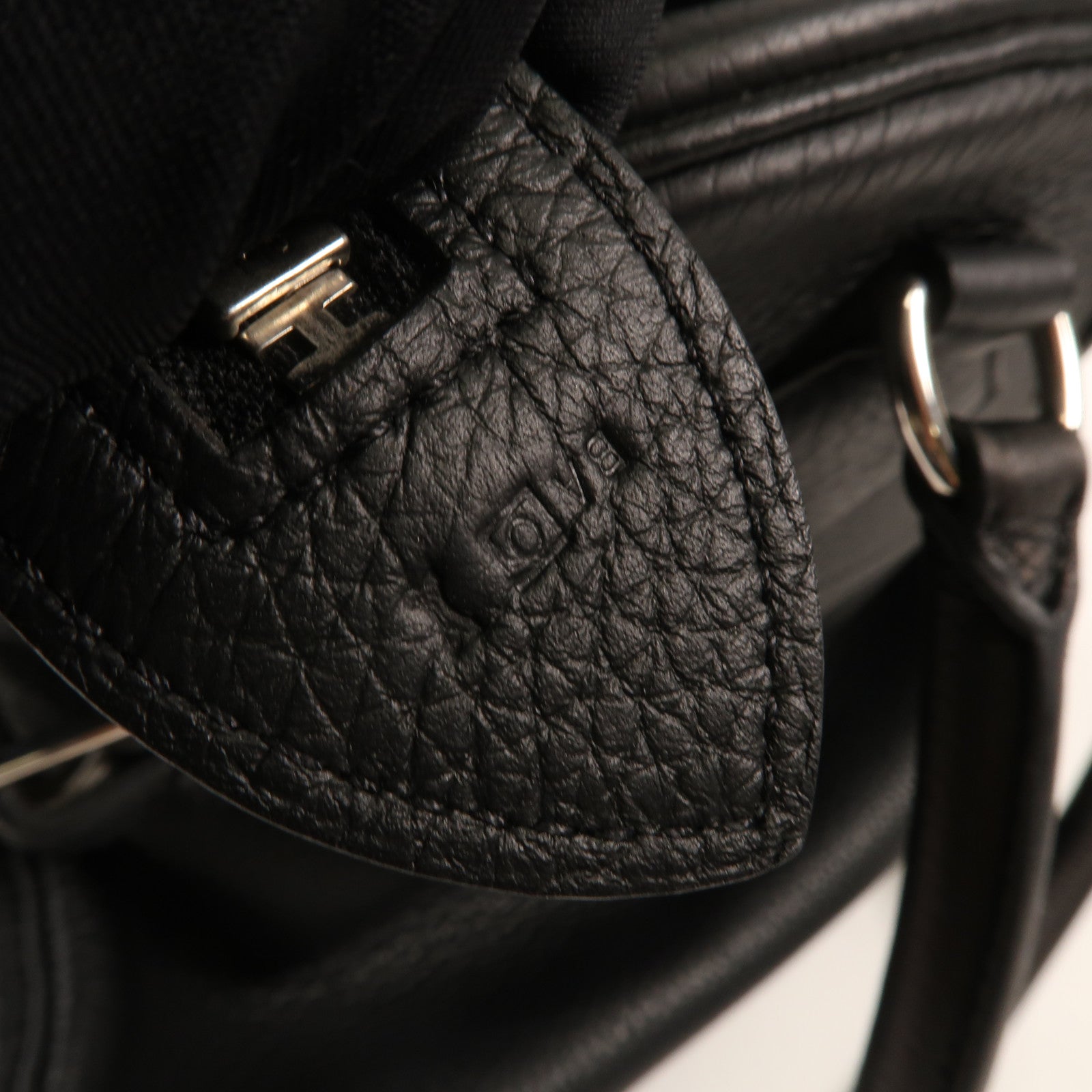 HERMES Togo皮革Atlas 35銀扣手挽袋Nior