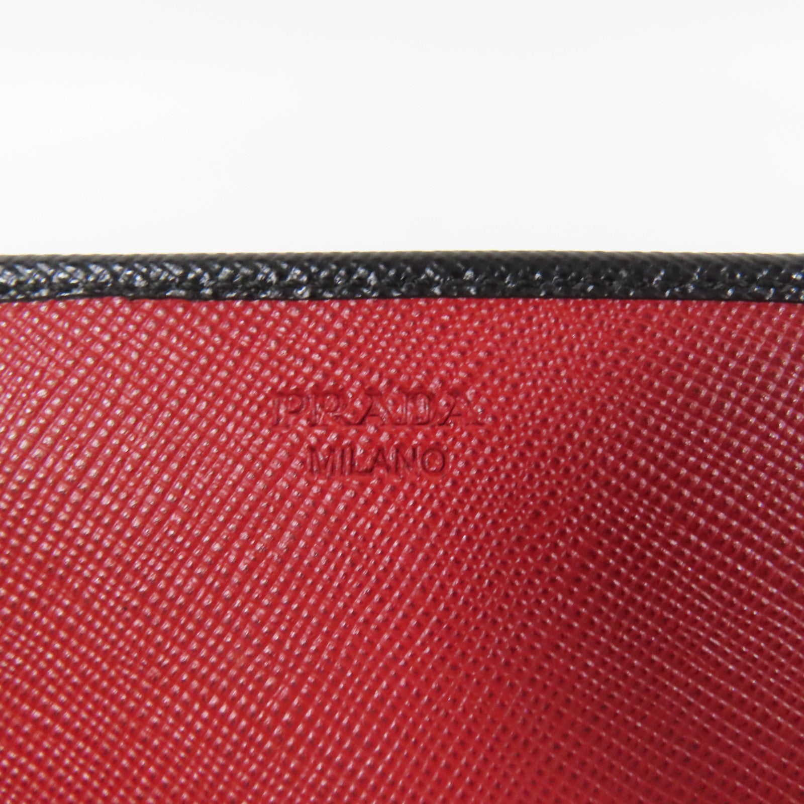 PRADA Saffiano皮革Long Wallet金扣長錢包