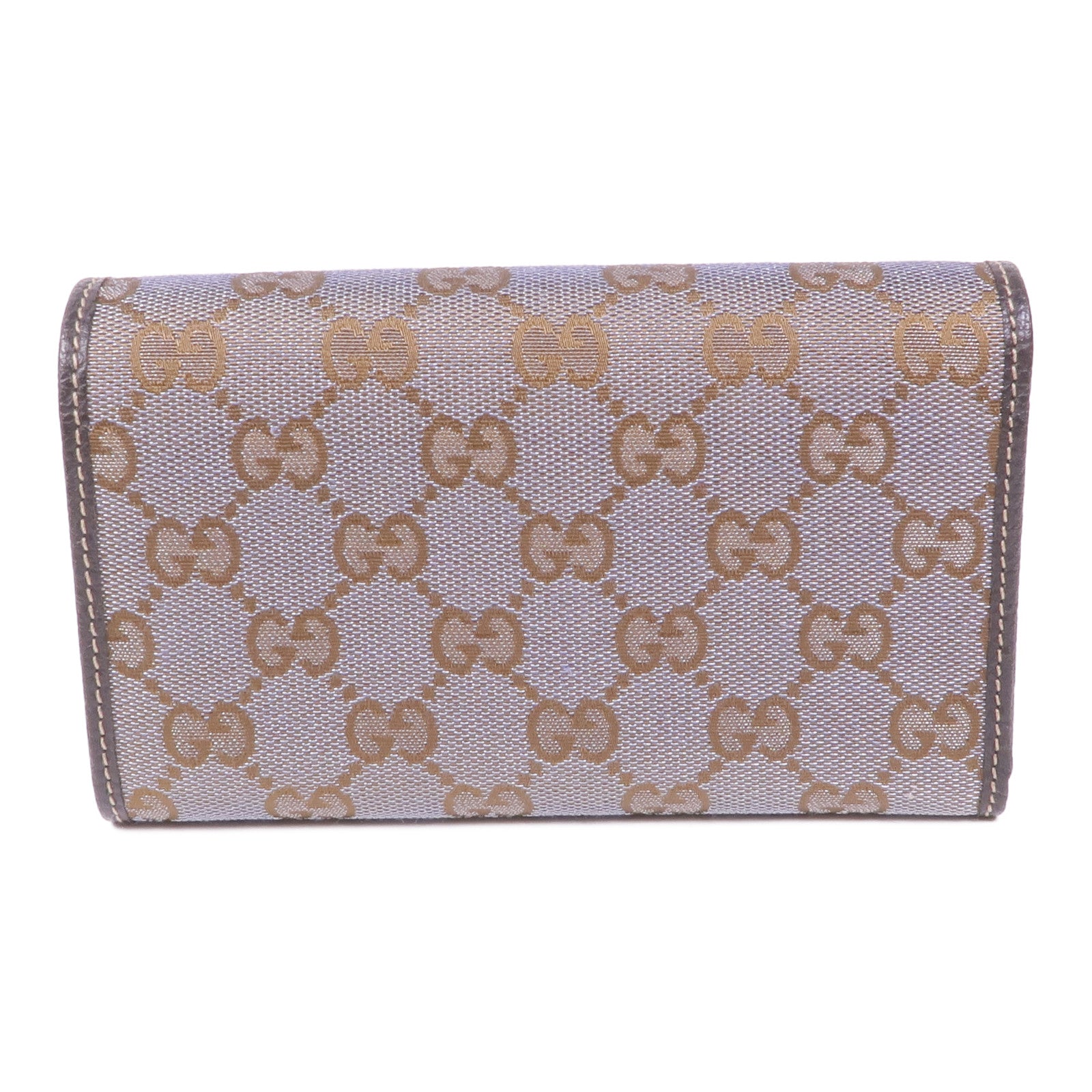 GUCCI 帆布Wallet金扣錢包