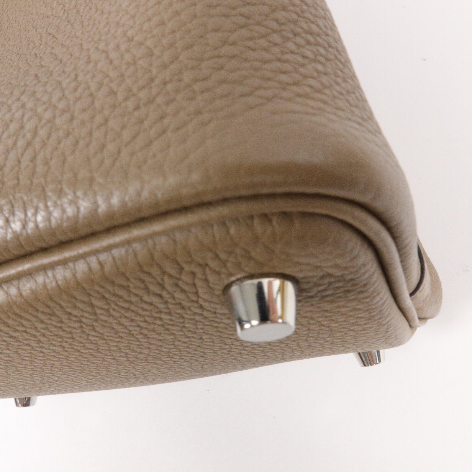 HERMES Clemence皮革Picotin PM手挽袋Trench
