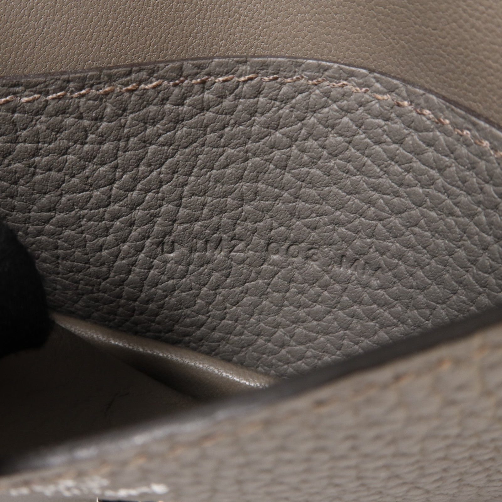 HERMES Togo皮革Dogon Card Case銀扣卡片套Etain
