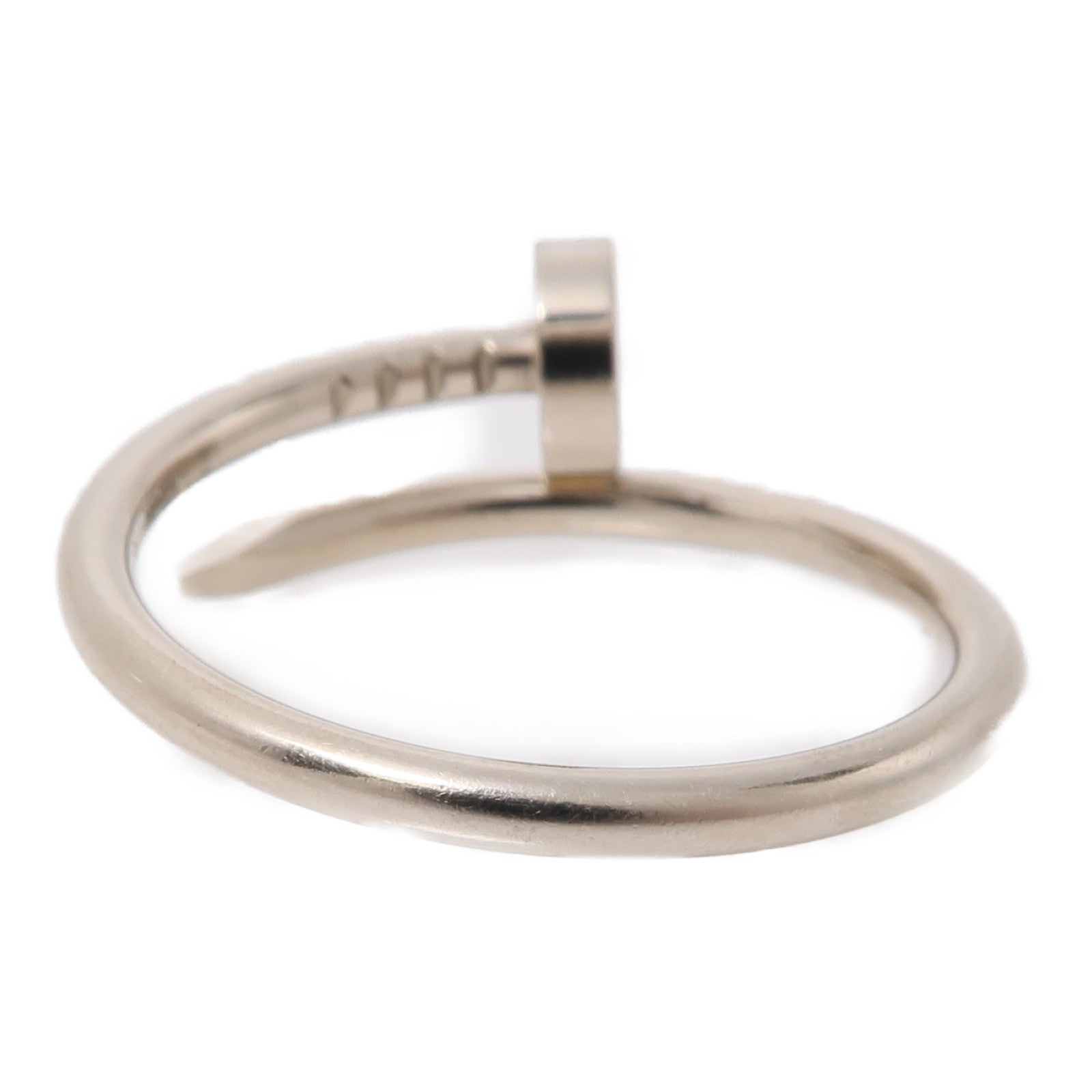 CARTIER 18K白金Juste Un Clou戒指US#7.5
