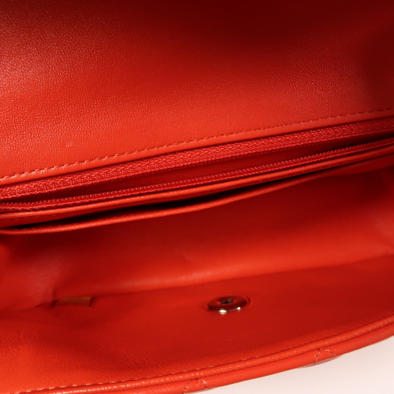 CHANEL GHW Classic 20 Chain Shoulder Bag A69900 Lambskin Leather Red