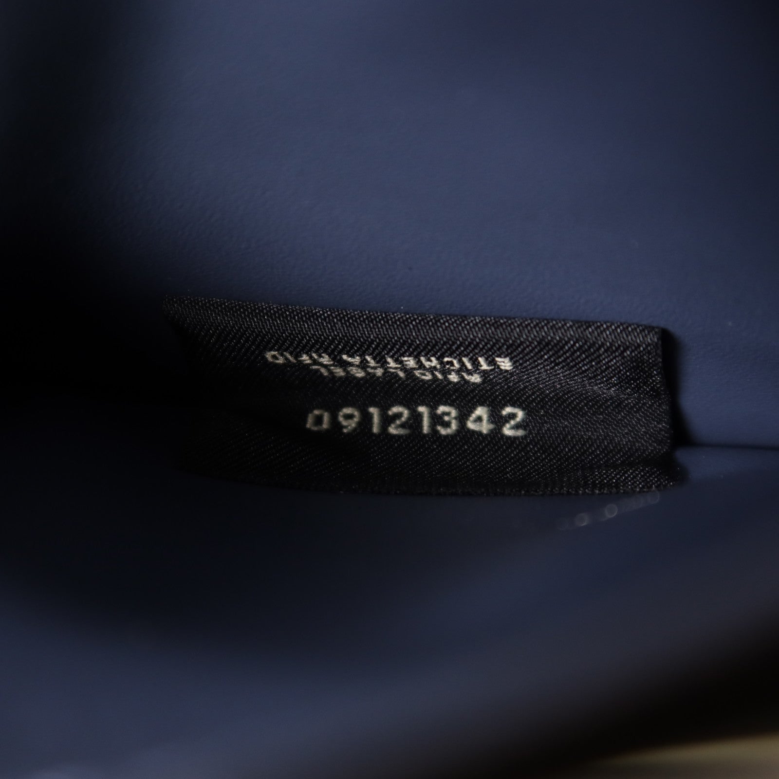 FENDI SHW Squared Card Case Leather/Coated Canvas Blue/Brown