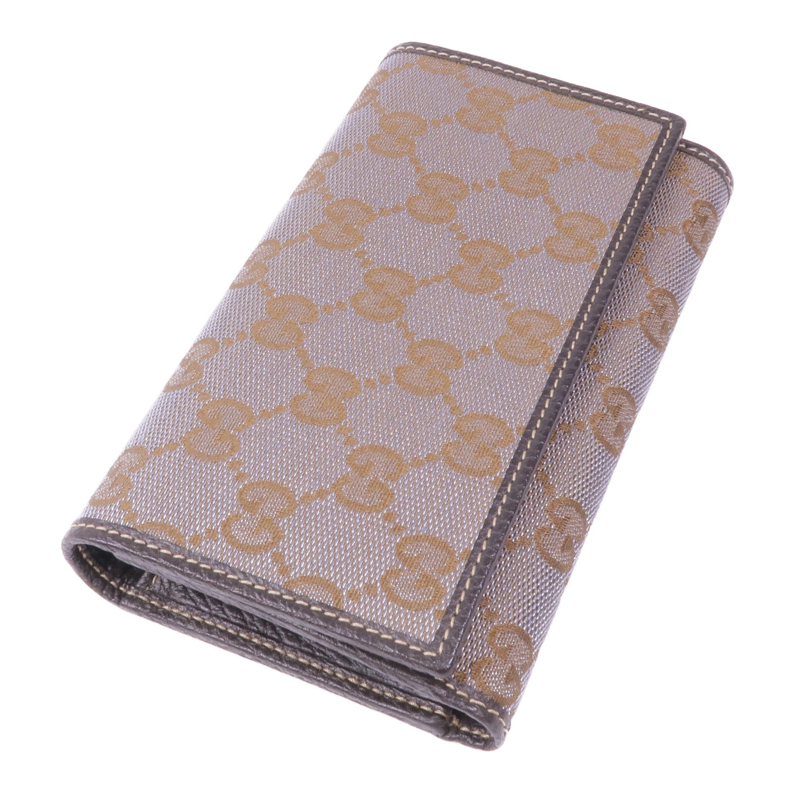 GUCCI 帆布Wallet金扣錢包