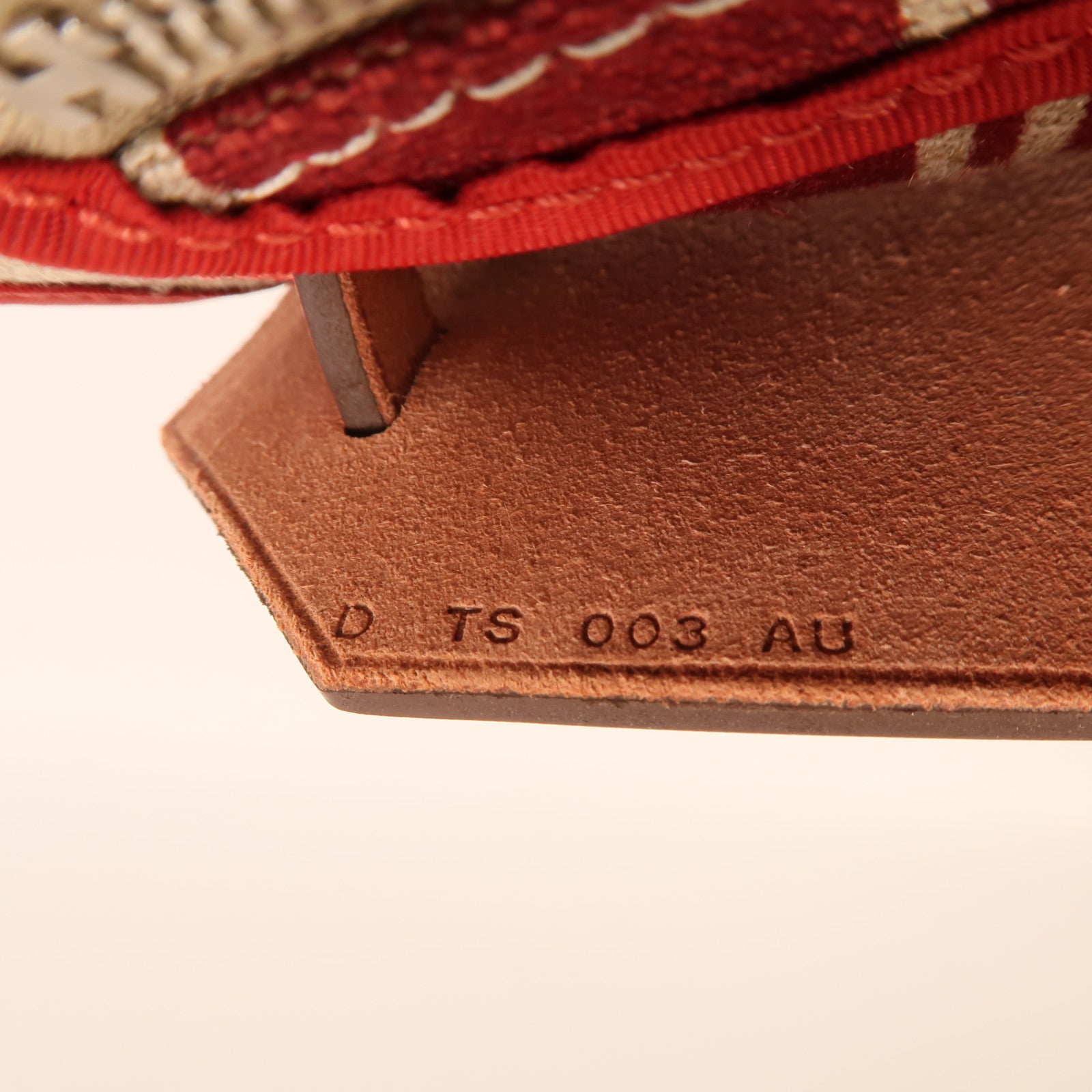 HERMES Toile H帆布Herbag PM手挽肩背兩用袋Rouge Piment/Bordeaux