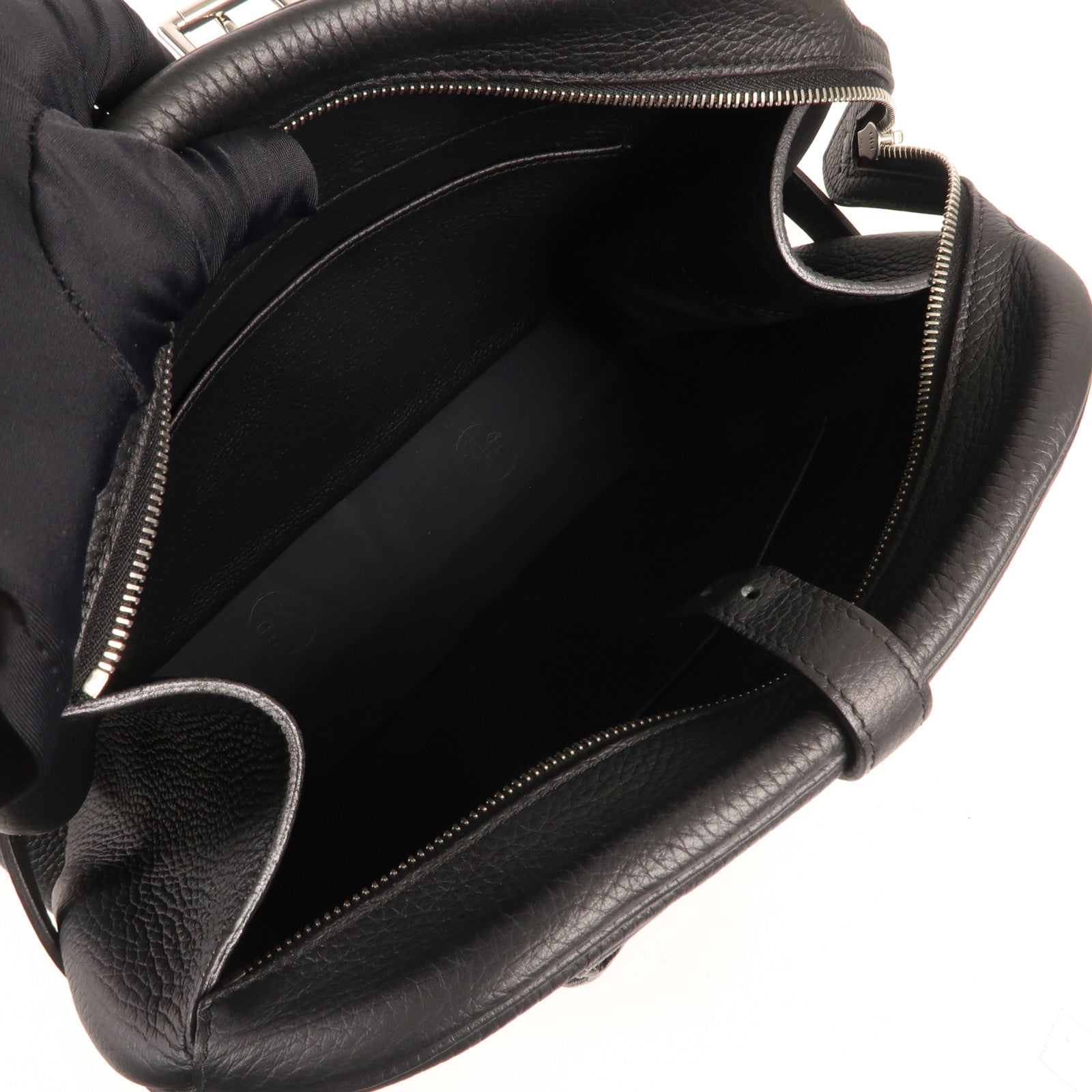 HERMES Togo皮革Atlas 35銀扣手挽袋Nior